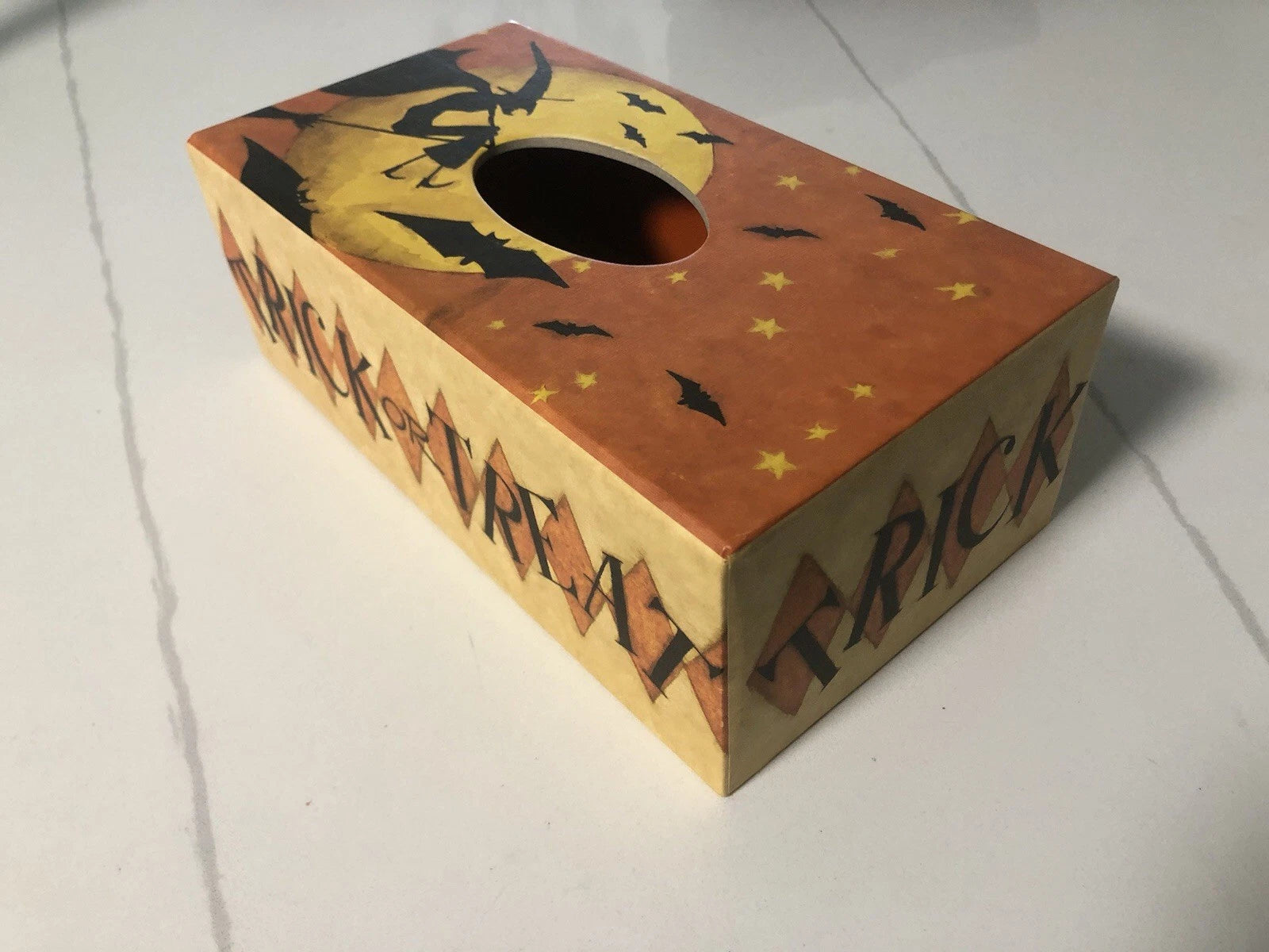 Lang Bob’s Boxes Halloween night Trick Or treat Witch Moon Bats Tissue Box Cover | eBay