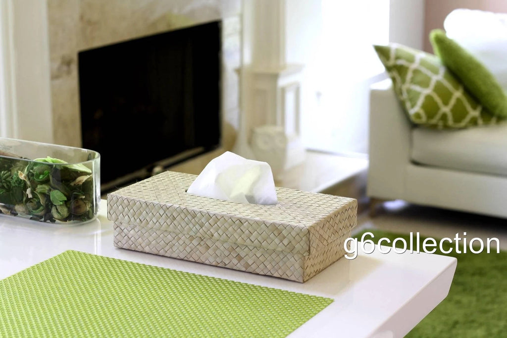 Pandan Woven Paper Tissue Napkin Box Cover Holder Rectangle Handmade Home Decor | eBay