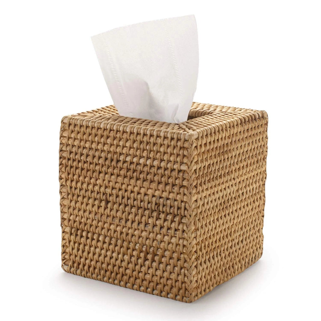 Rattan Tissue Box Cover Square, Hand Woven Wicker Tissue Holder, 5.5 x 5.5 X ... | eBay
