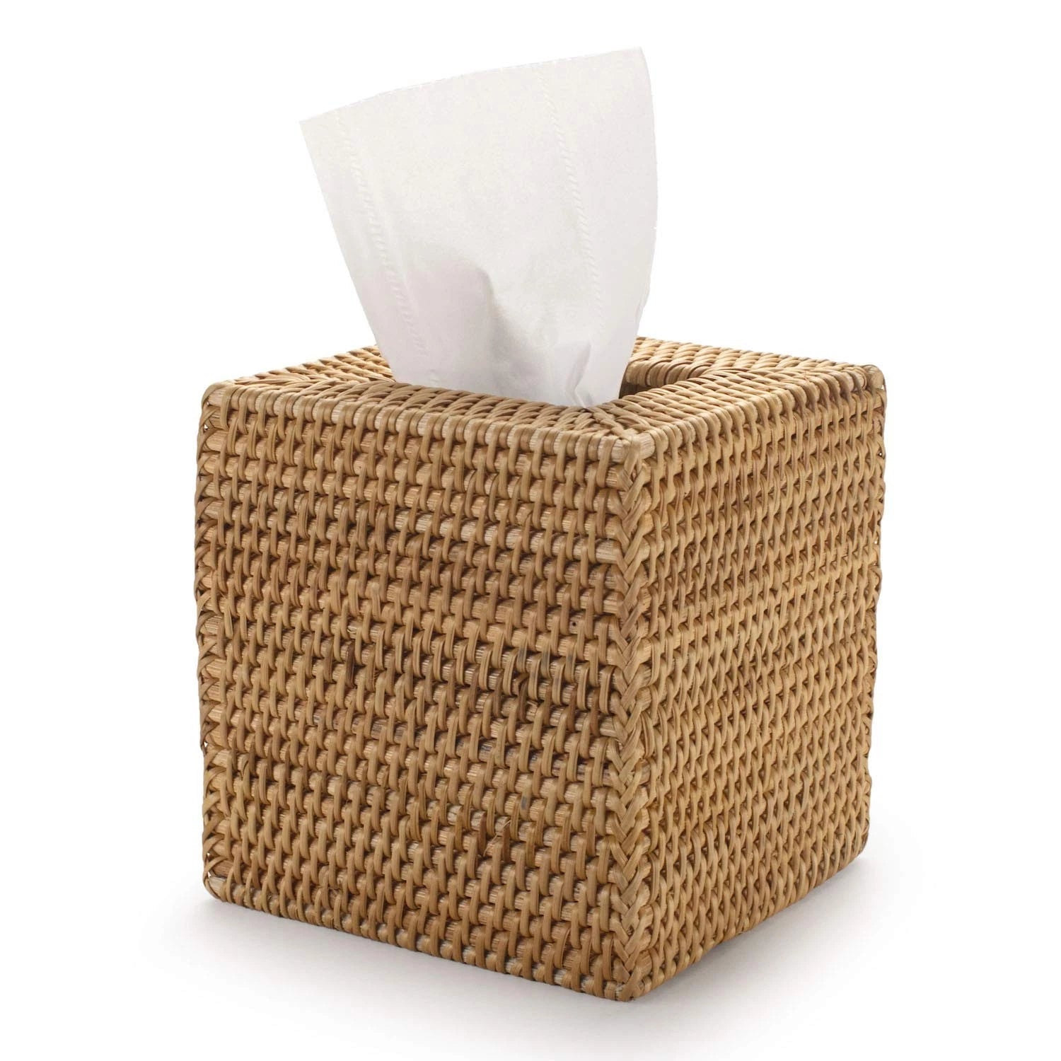Rattan Tissue Box Cover Square, Hand Woven Wicker Tissue Holder, 5.5 x 5.5 X ... | eBay