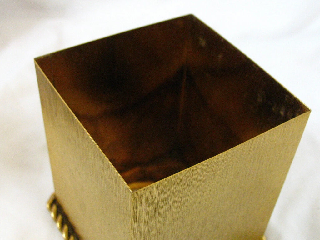 Vintage 90s Hollywood Regency Gold Metal Tissue Box Cover – Tassel & Rope | eBay
