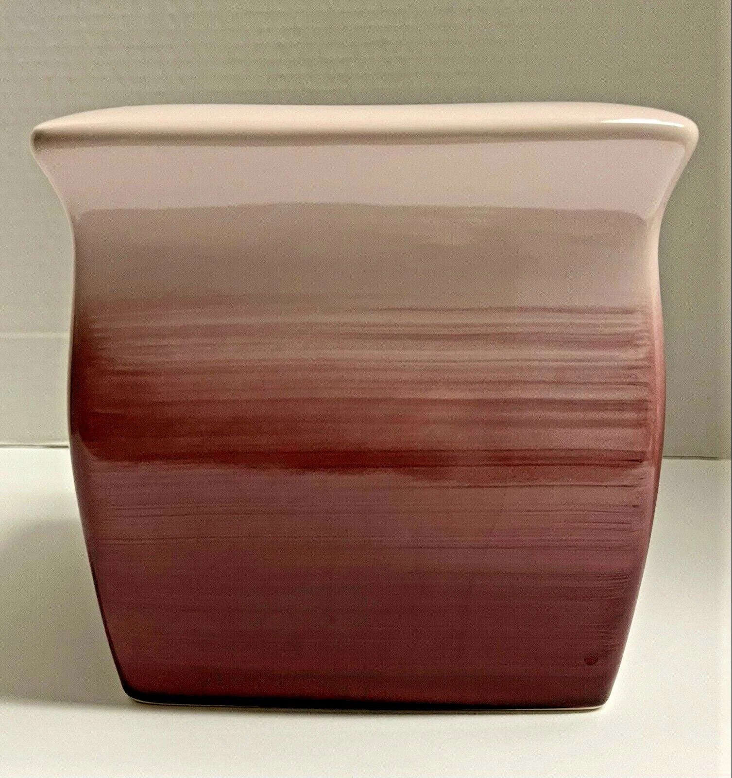 Wamsutta Square Ceramic Tissue Box Cover PURPLE and LAVENDER OMBRE | eBay