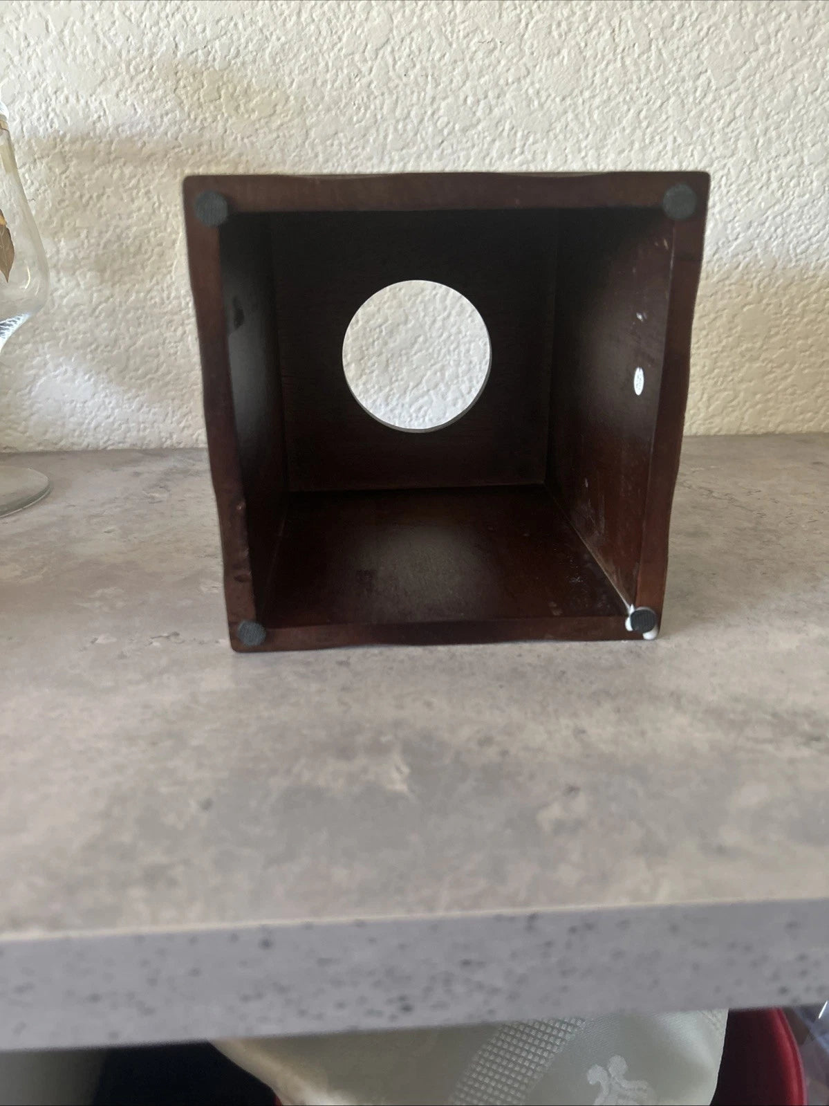 Vintage Echo Wooden Wood Vanity Tissue Square Woven Box Cover - Good Condition | eBay