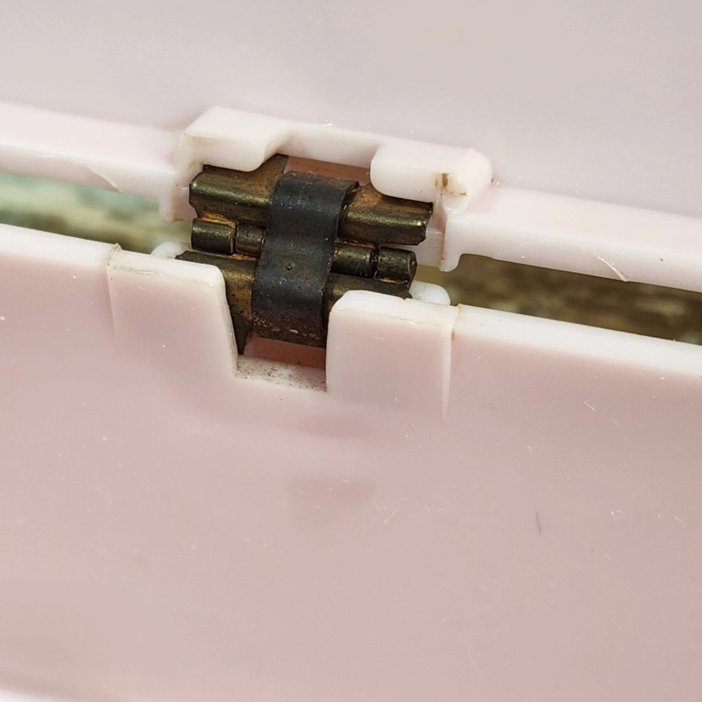 Vintage Pink Plastic Tissue Box Holder Hinged Lid Scalloped Edges | eBay