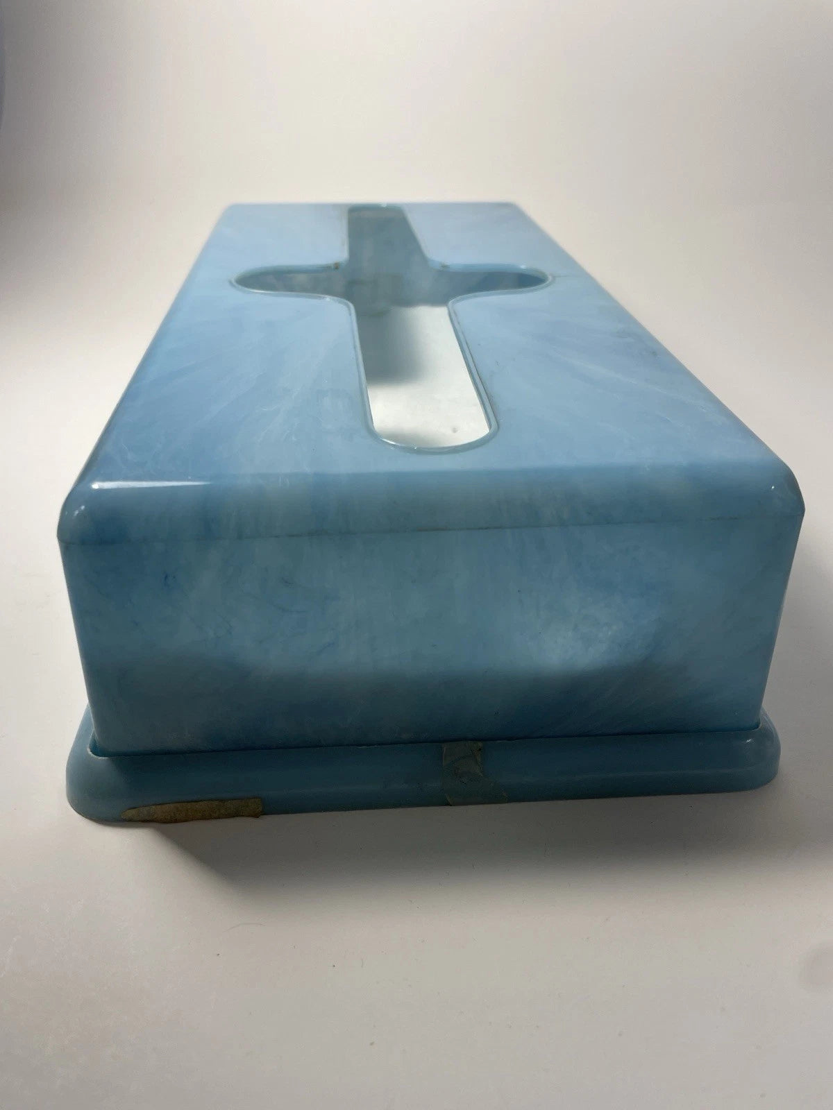 Vtg Light Blue Marble MCM Acrylic Plastic Lucite Tissue Kleenex Box Holder 60s | eBay
