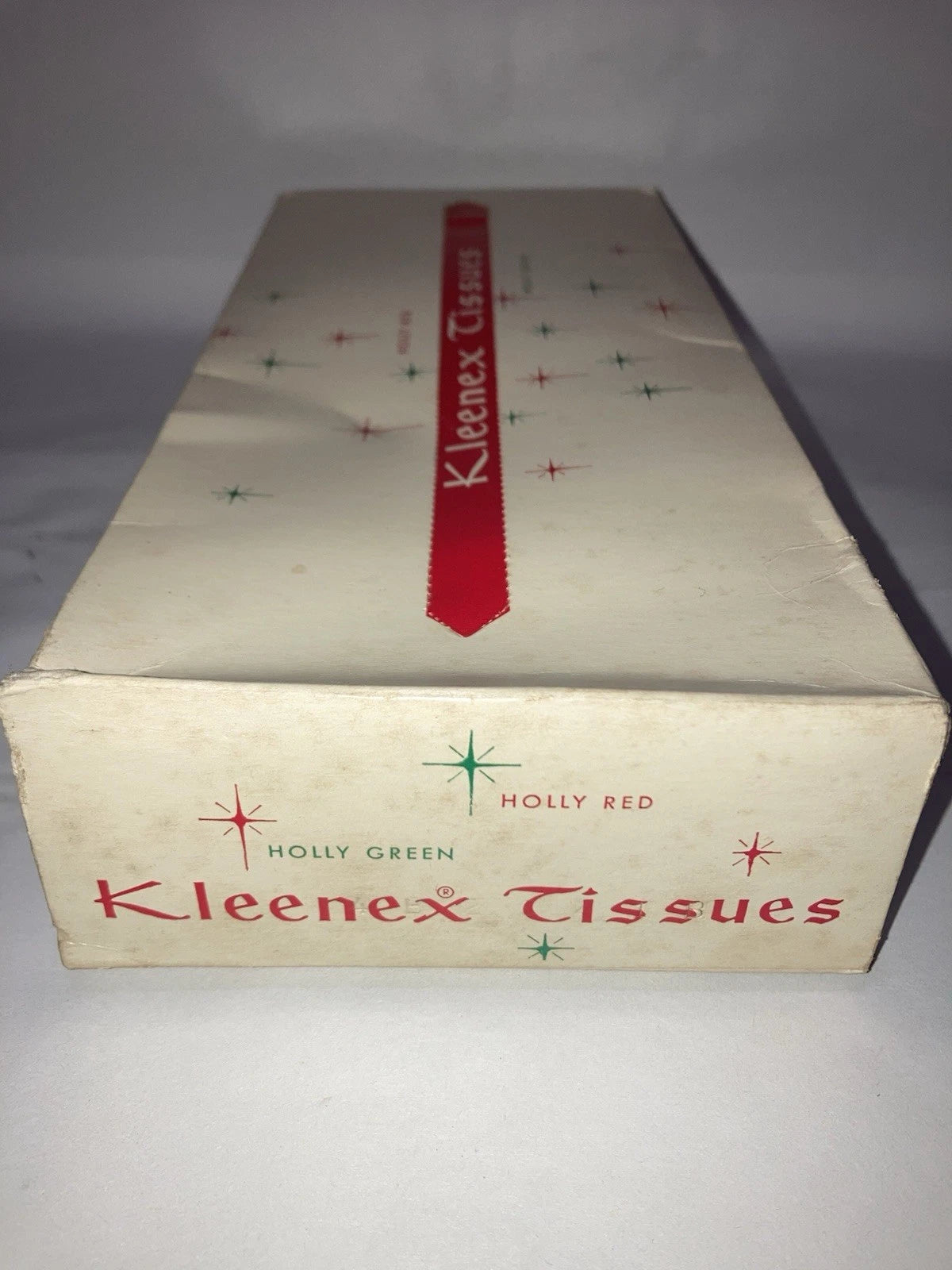 Vintage Red and Green Holly Christmas Kleenex Tissue Box | eBay