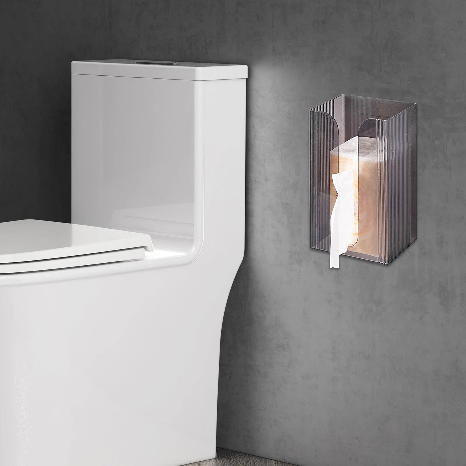 Wall Mounted Tissue Box Kitchen Wipes Storage Box Wall-Mounted Tissue Holder | eBay