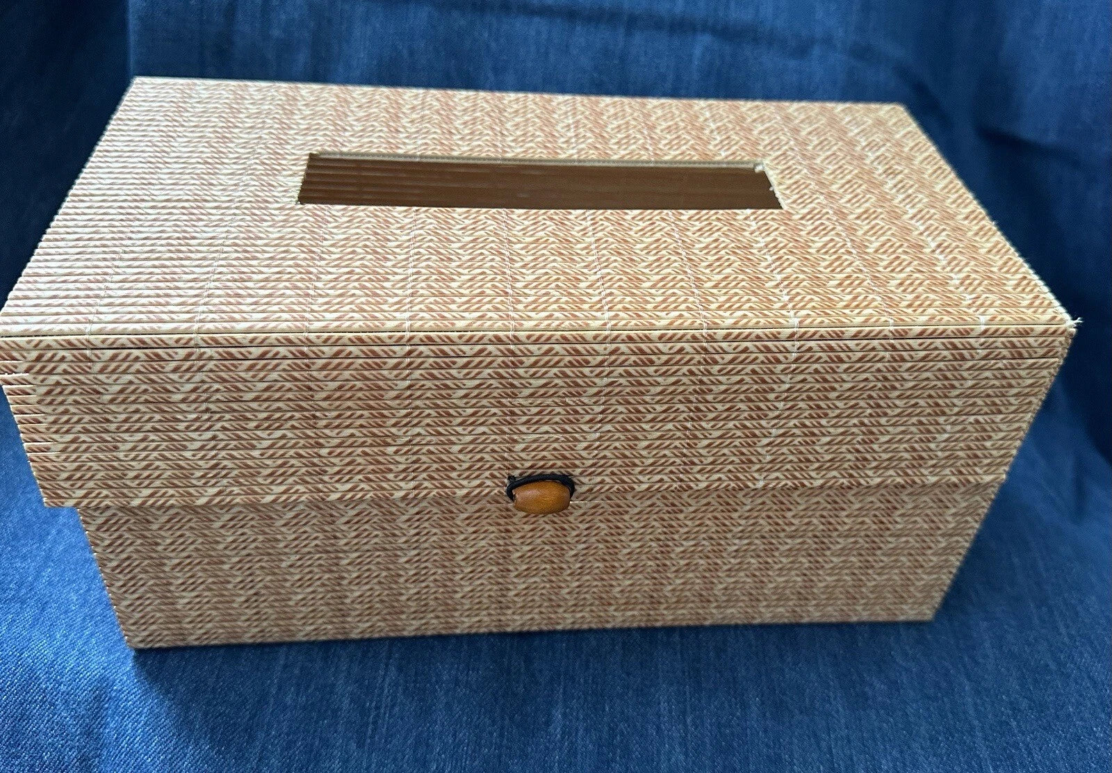 Bamboo Cane LARGE TISSUE BOX HOLDER / Cover Rectangular Or Ballot Box?! | eBay