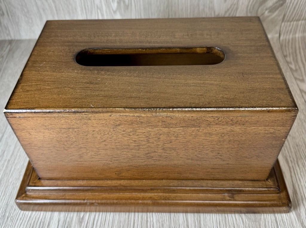 Solid Wood Tissue Box Holder Cover by American Furniture Classics Farmhouse Nice | eBay