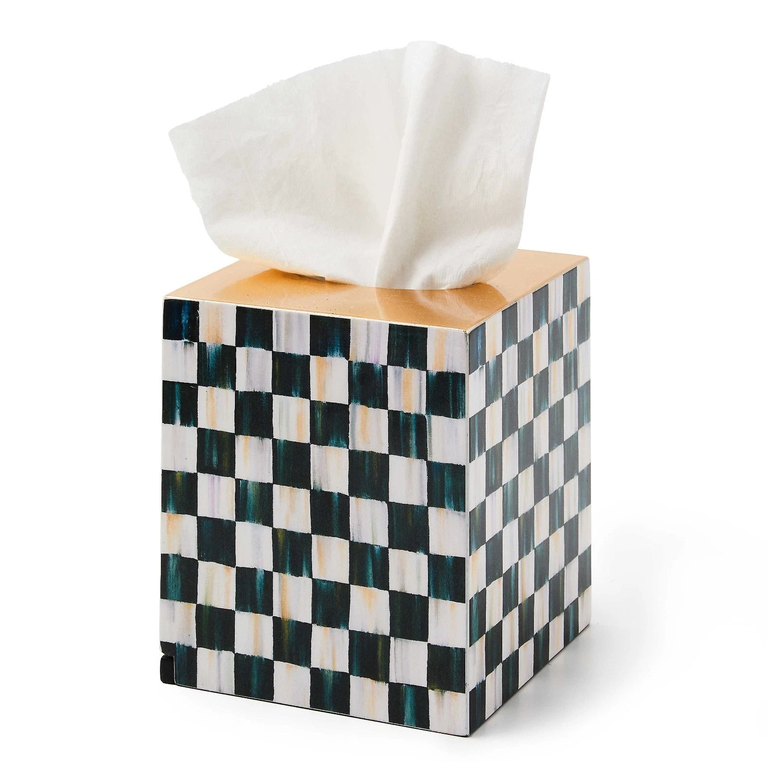 Brand New Mackenzie Courtly Check Lacquer Boutique Tissue Box Cover | eBay