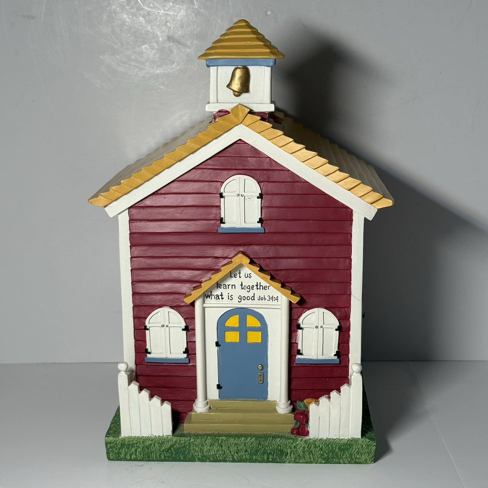 Vintage Zondervan Inspirio School House Job 34:4 Tissue Box Holder | eBay