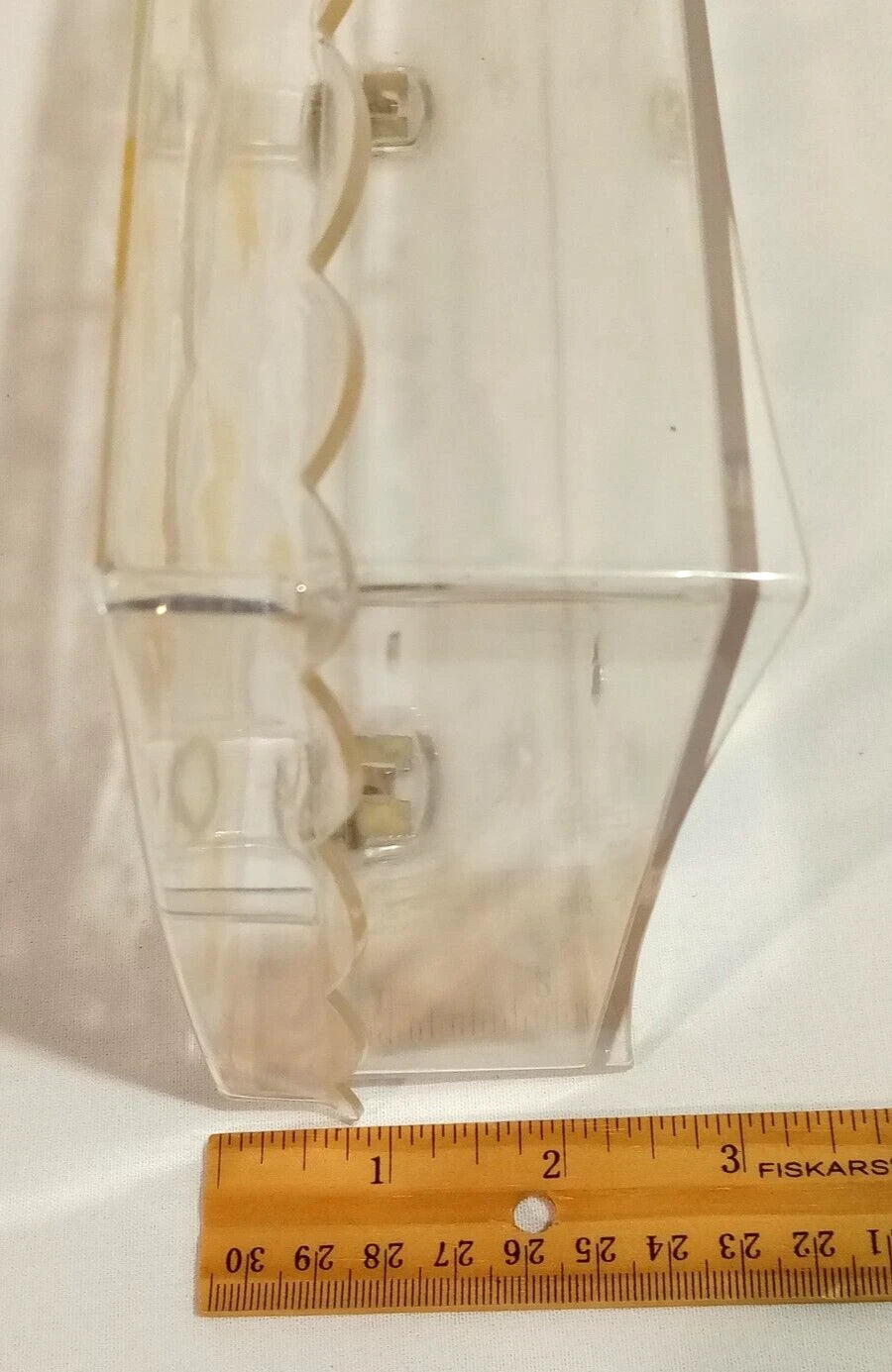 Wolff Clear Acrylic Butterfly Tissue Box Holder Hinged Lid Orange Yellow Vintage | eBay