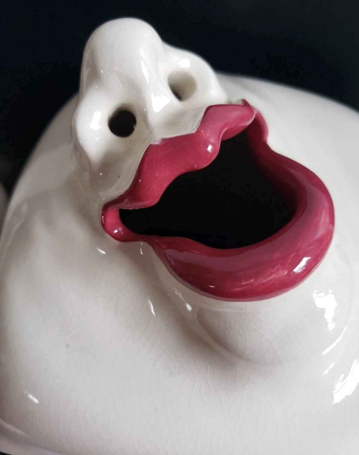 Vintage Ceramic Signed WANDA Smiling Face Tissue Box Cover 3D Face Sneeze 1980's | eBay
