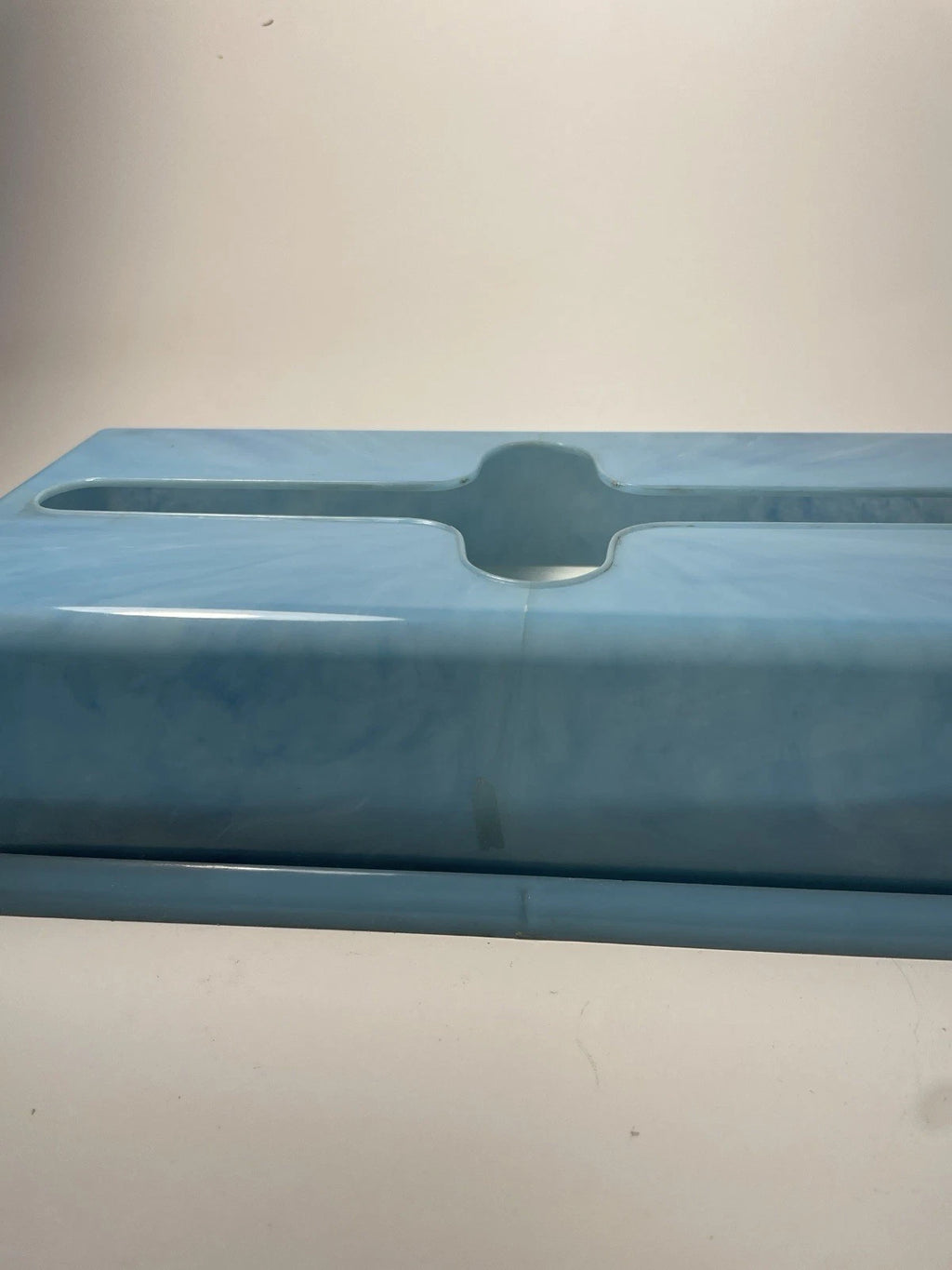 Vtg Light Blue Marble MCM Acrylic Plastic Lucite Tissue Kleenex Box Holder 60s | eBay