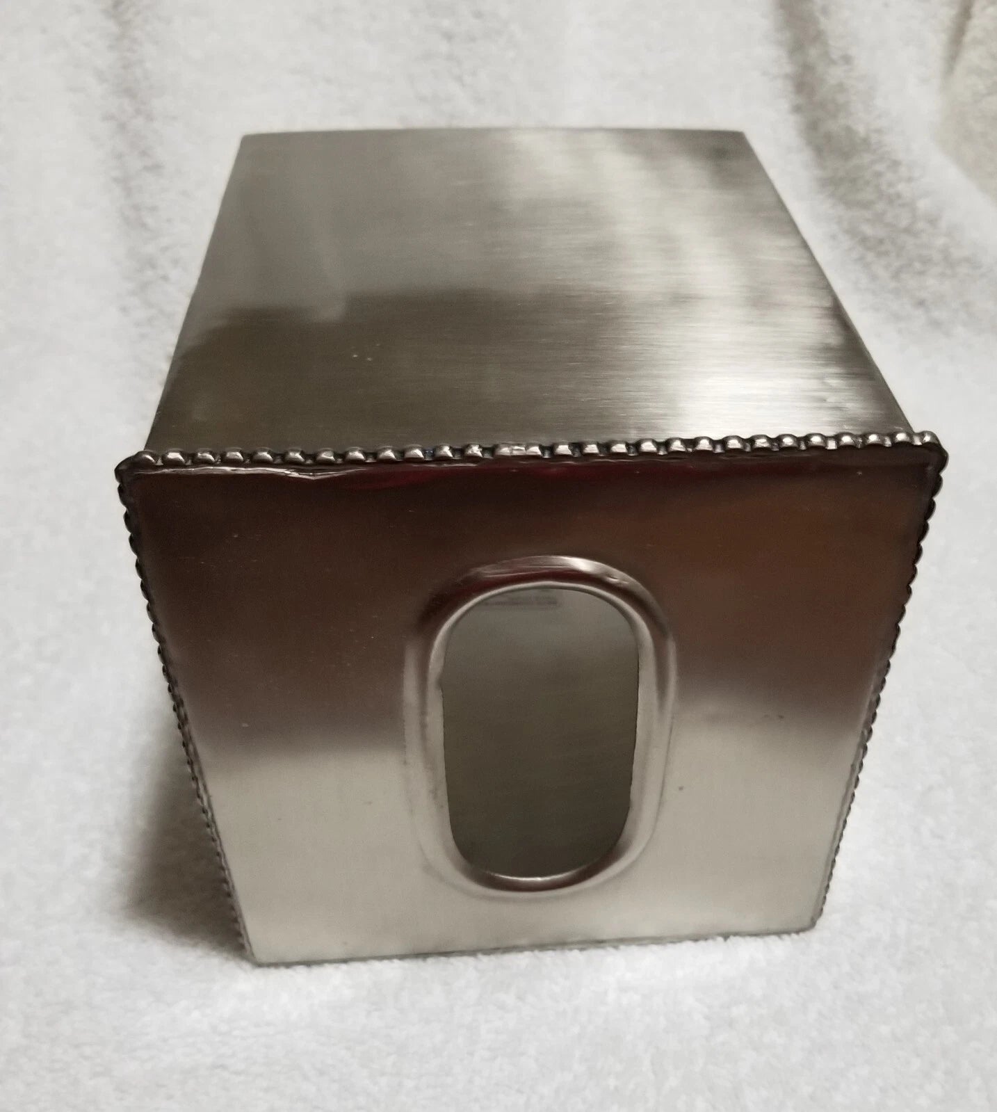 Vtg Pewter Color Metal Tissue Box Cover by Target--Appears to be Stainless | eBay