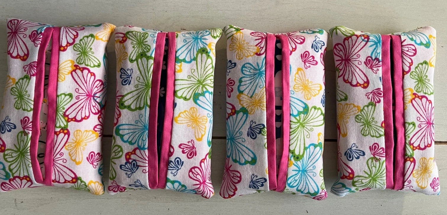 4 Butterfly Tissue Holders. Handmade. Purse Size Tissues Included | eBay