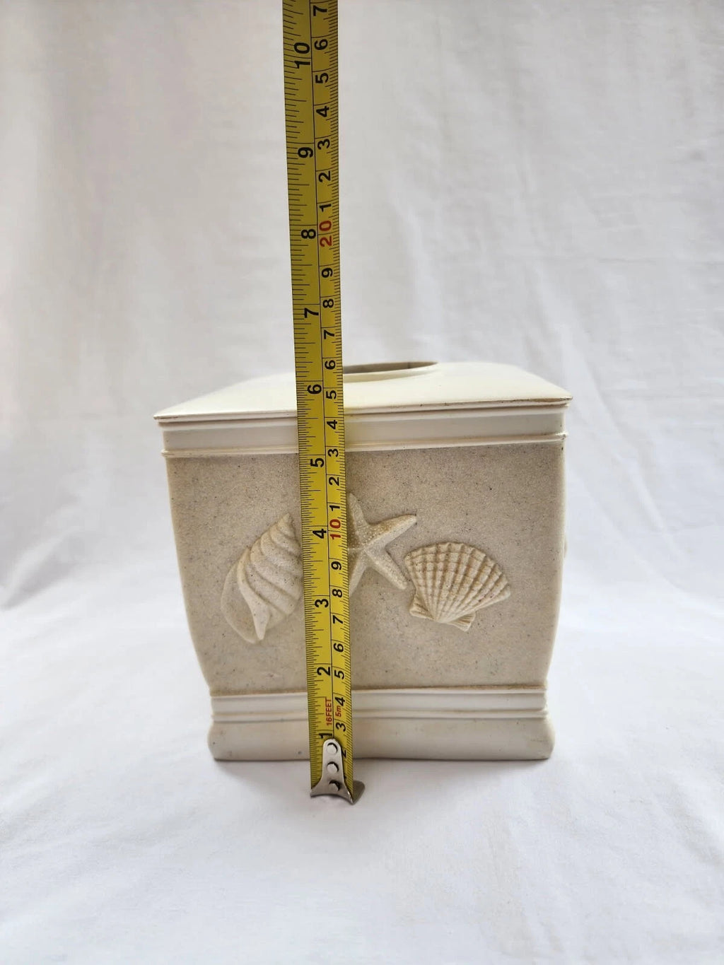 Tissue Box Cover Ivory Square Bathroom Kleenex Accessories Facial Tissue Holder | eBay