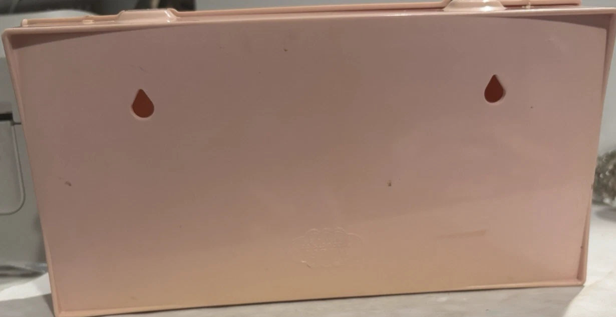 Vintage Acrylic Hinged Tissue Box Holder Butterflies / floral /pink | eBay