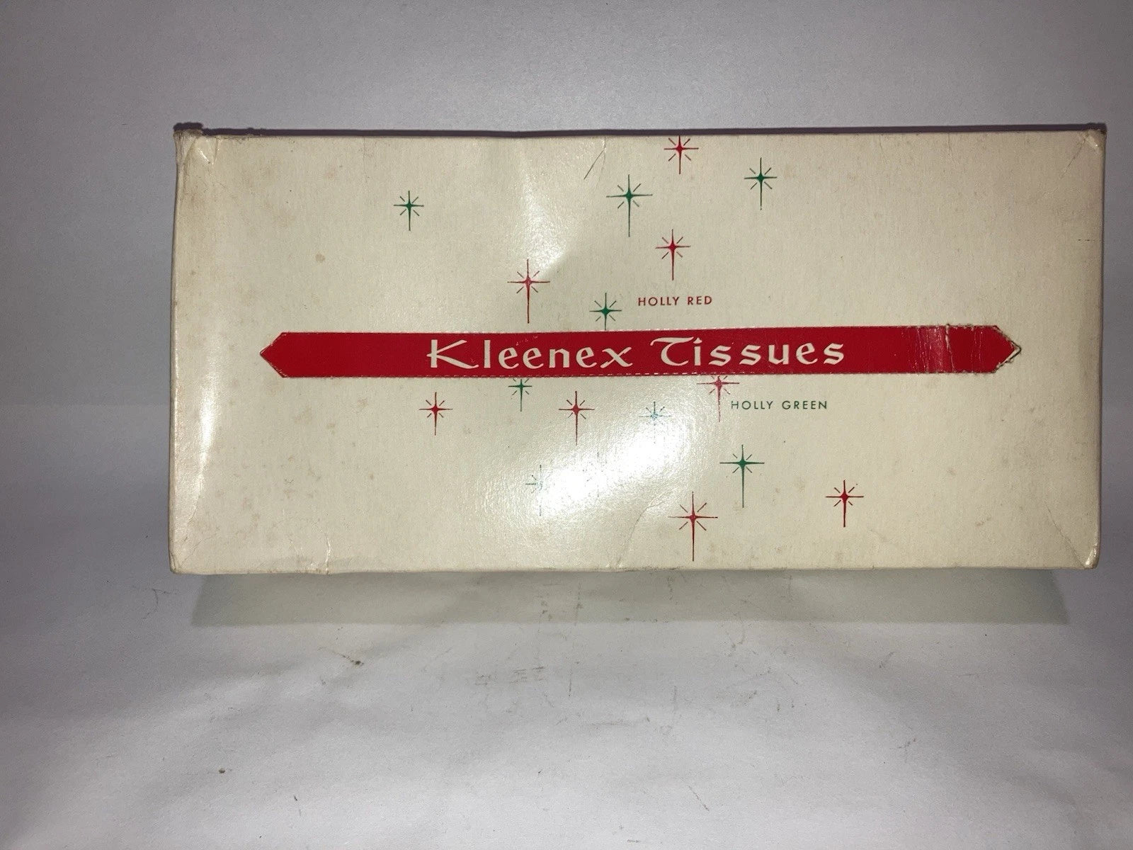 Vintage Red and Green Holly Christmas Kleenex Tissue Box | eBay