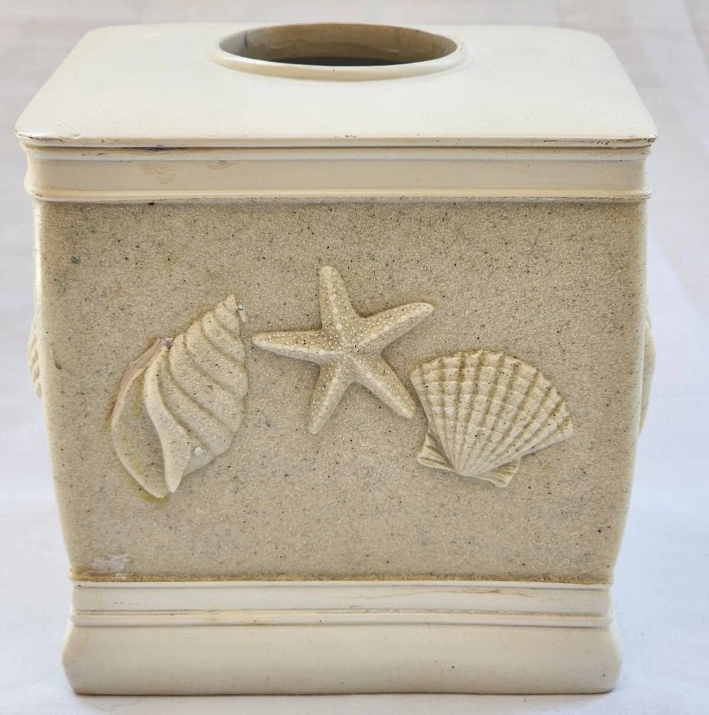 Tissue Box Cover Ivory Square Bathroom Kleenex Accessories Facial Tissue Holder | eBay