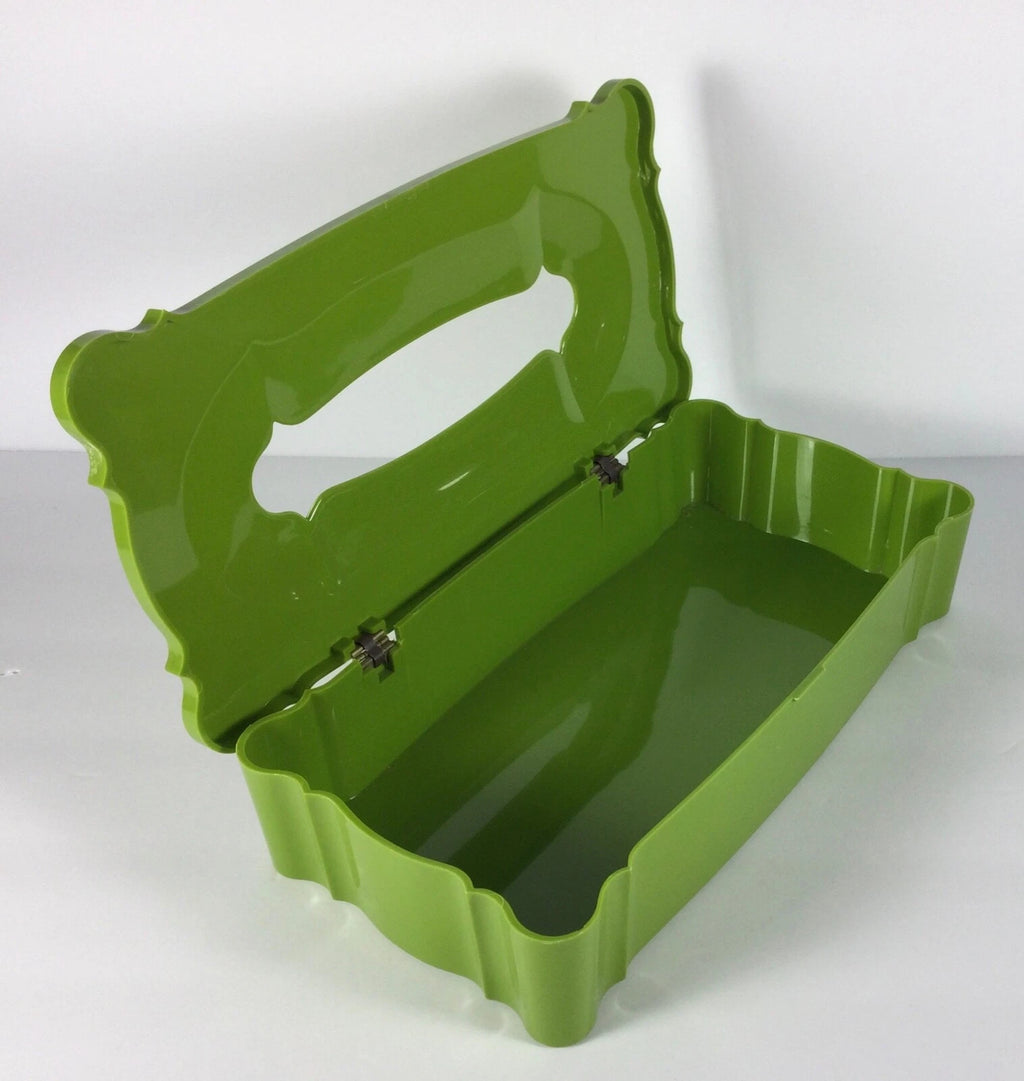 Vintage Mid Century Green Schwarz Bros Plastic Tissue Box Holder Hinged | eBay