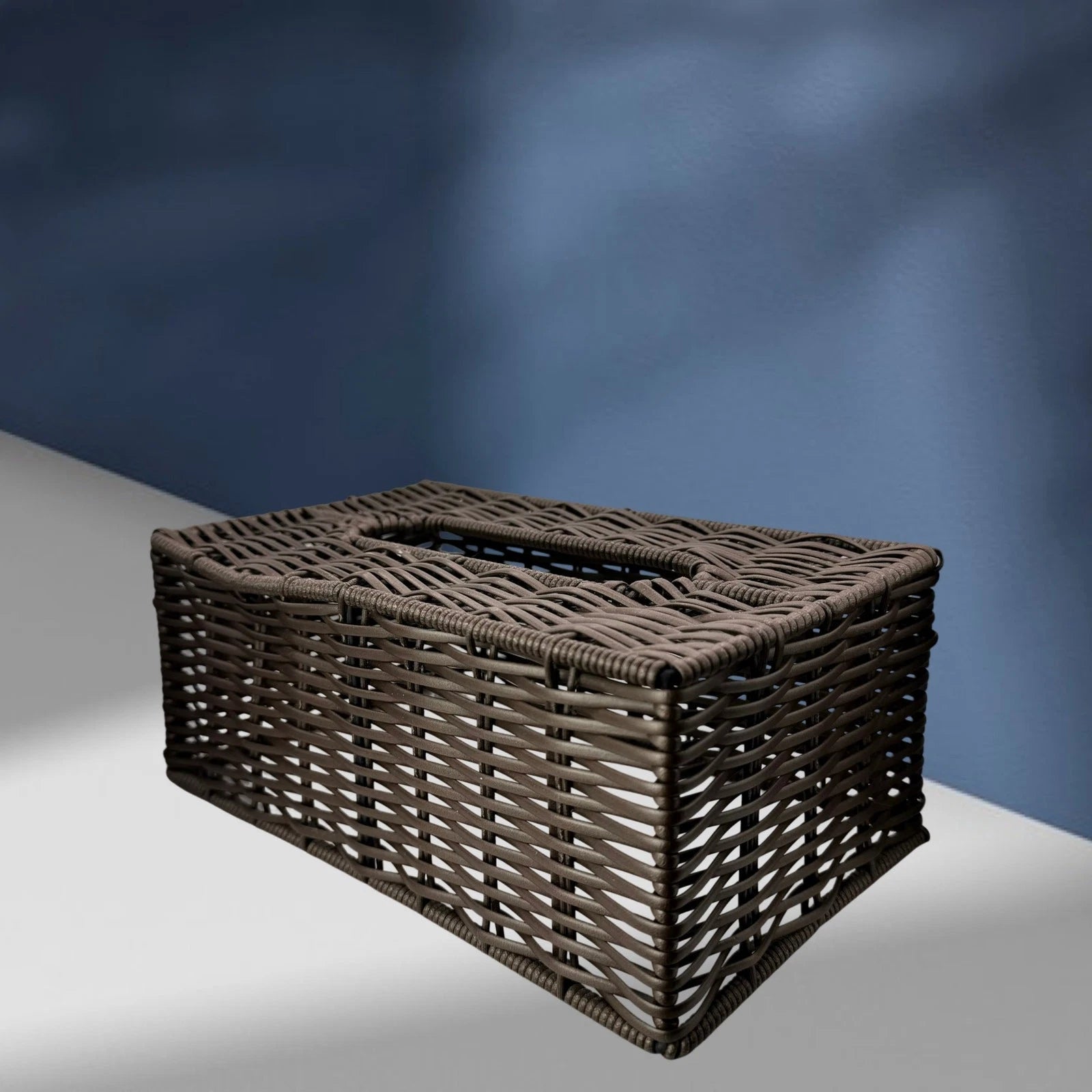 Rectangular Poly-Wicker Tissue Box Cover | eBay