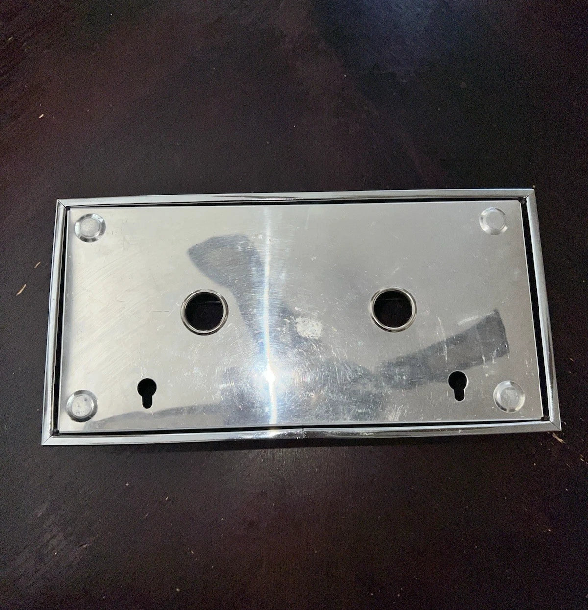 Vintage Chrome Tissue Box Paper Holder Retro Recessed Bathroom Lid Cover | eBay