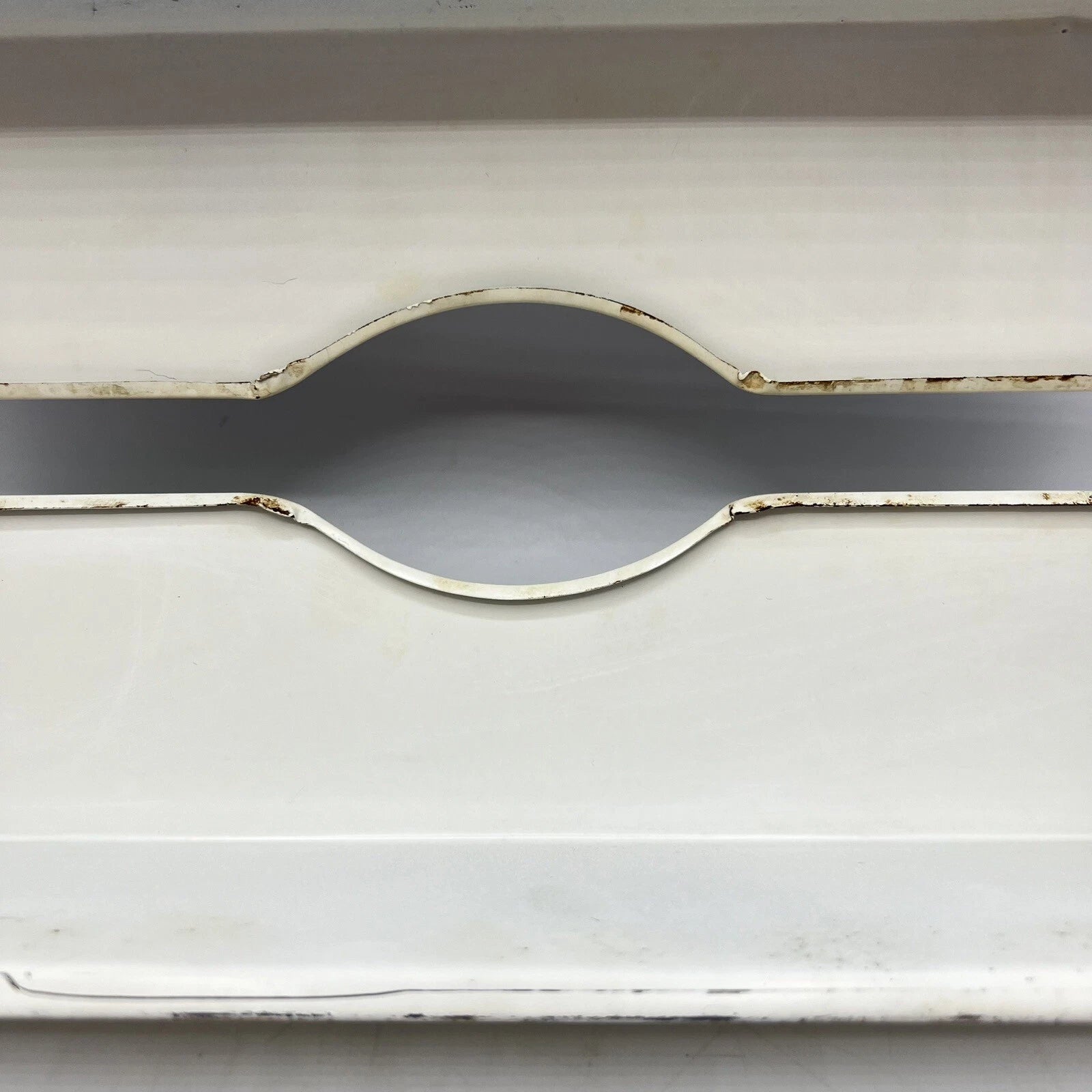 Vintage Metal Long Tissue Box Beige Floral Hand Painted Wall Mount Counter MCM | eBay