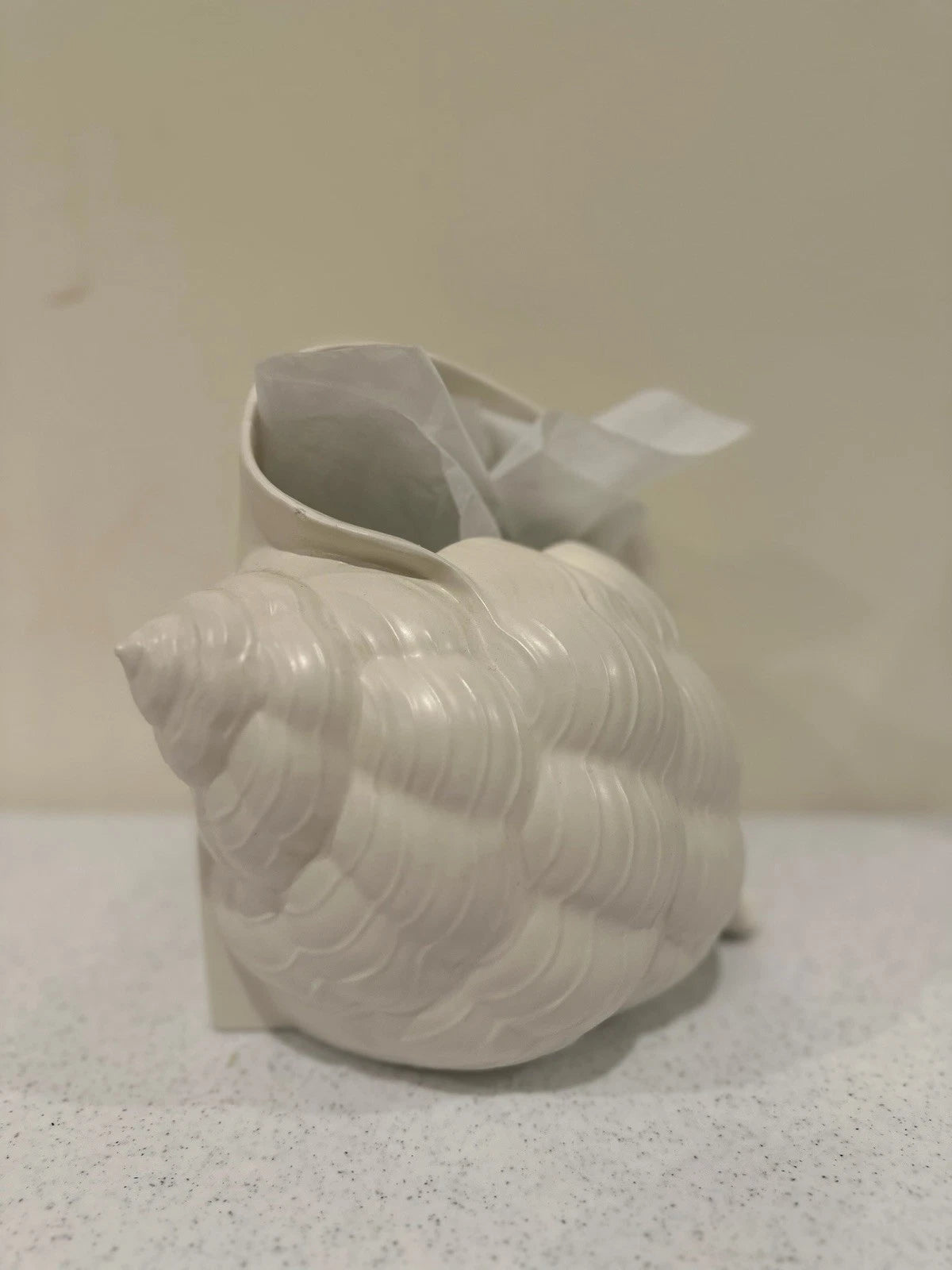 Vintage Conch Sea Shell Tissue Box Cover Ceramic Pottery | eBay