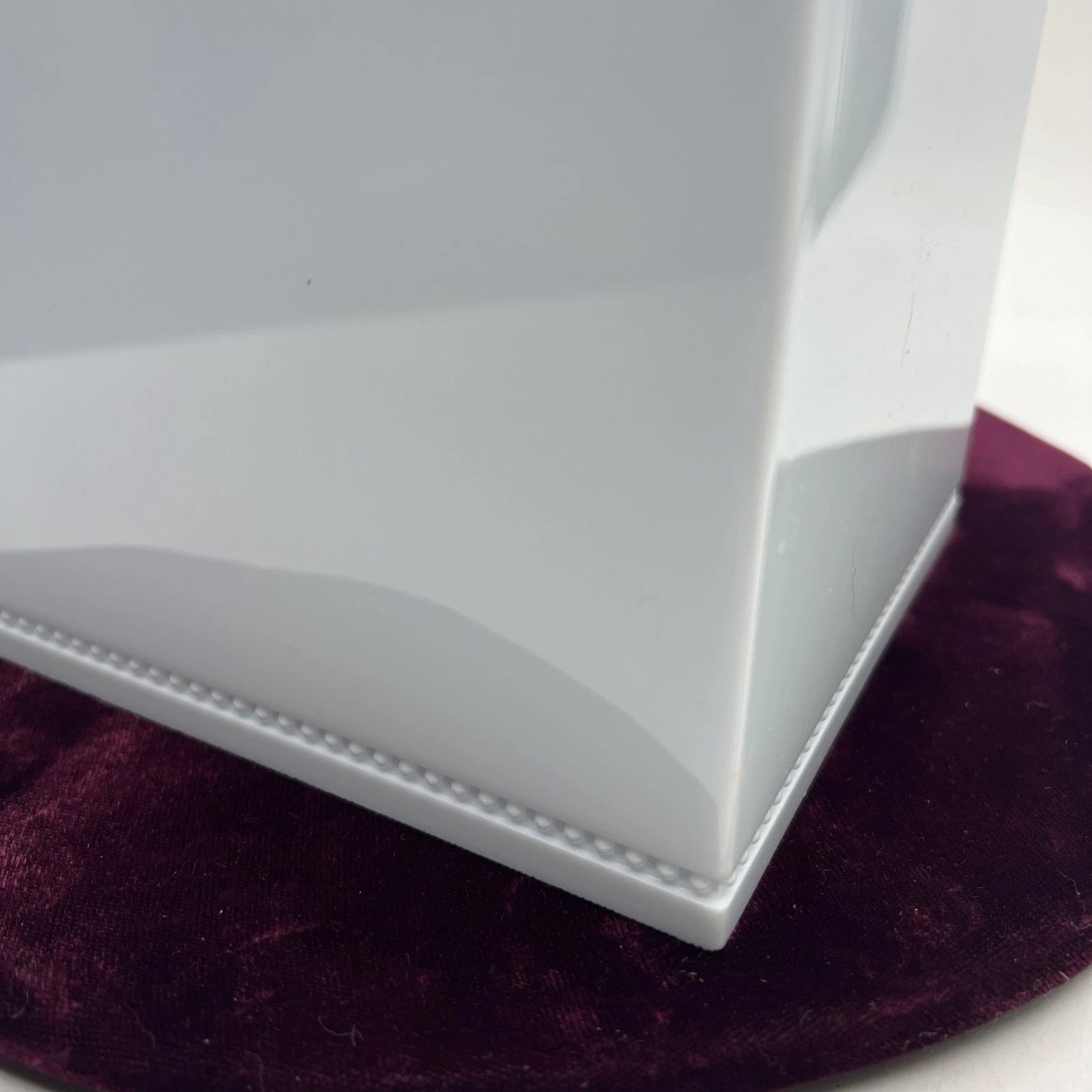 Martha Stewart Everyday Tissue Box Cover Spa Blue Light Beading Hard Plastic | eBay
