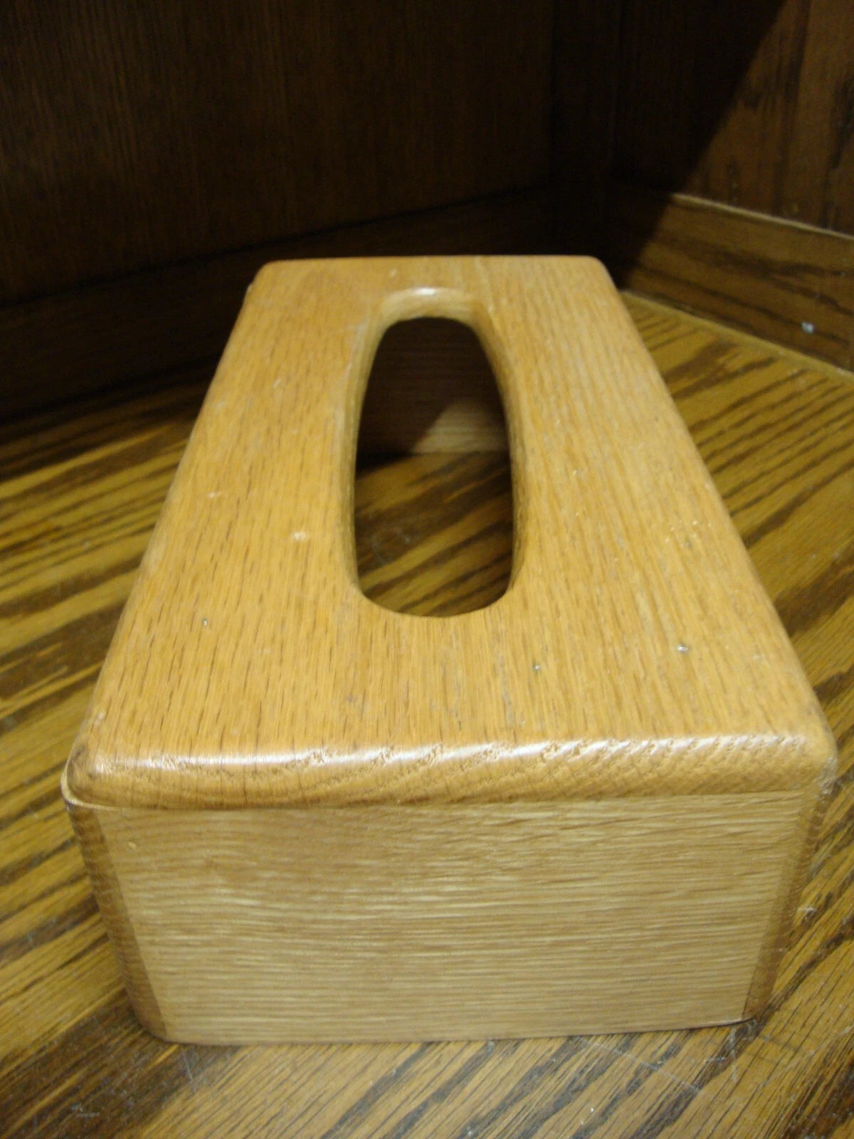 Wooden Tissue Box Cover-Rectangular 3.25x5.6x10.75"Natural Wood Finish Decor 985 | eBay