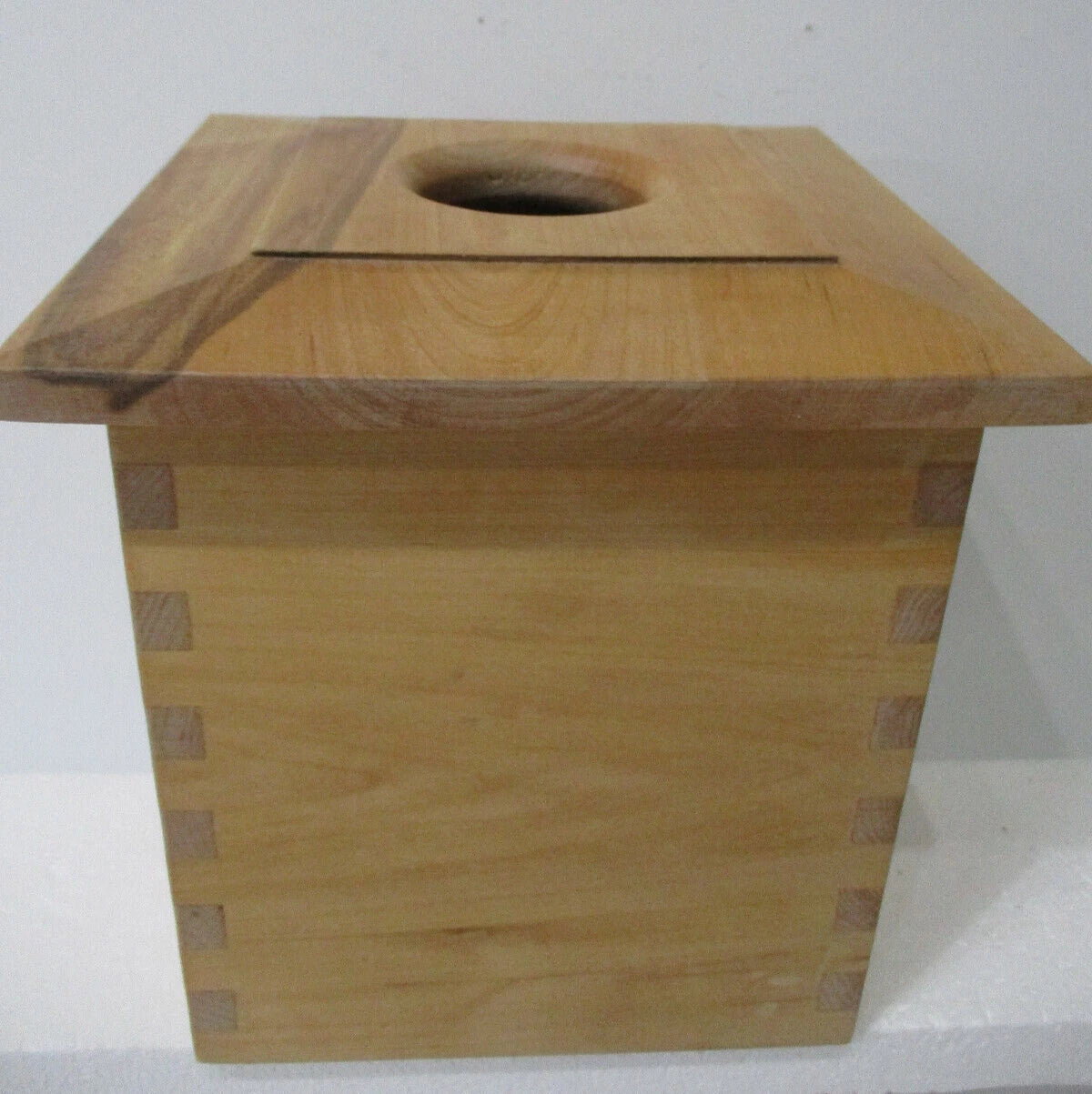 Rustic Handcrafted Wooden Square Tissue Box Holder ~ Rustic ~ Beautiful ~ Nice! | eBay