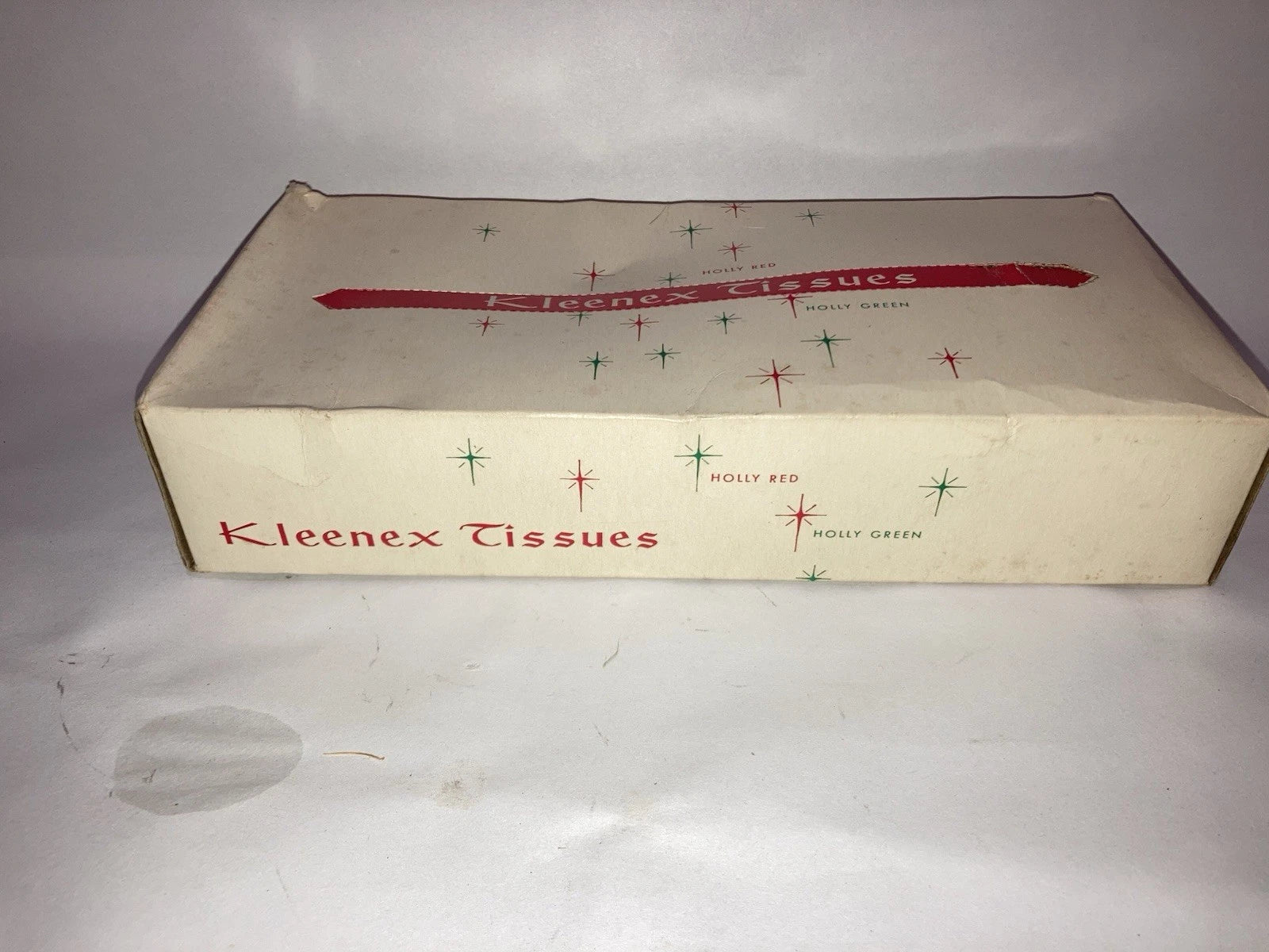 Vintage Red and Green Holly Christmas Kleenex Tissue Box | eBay