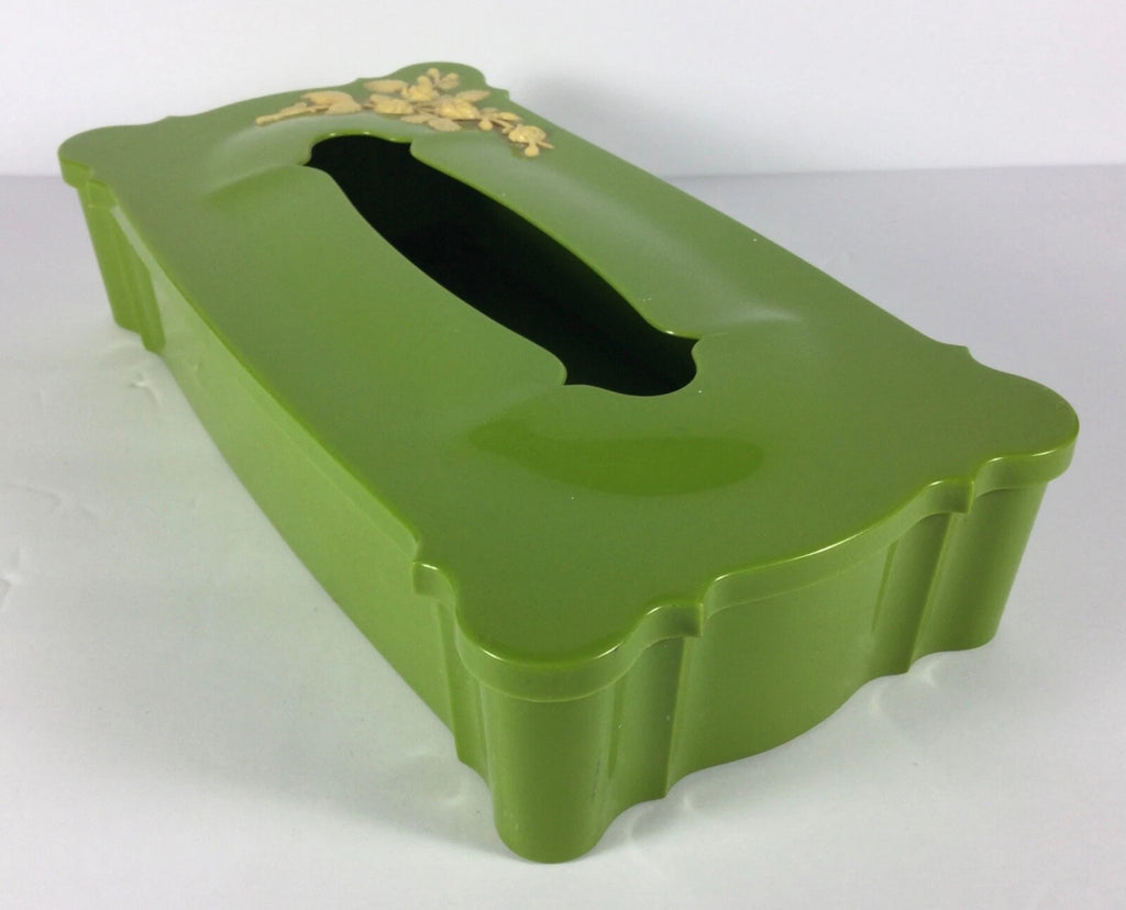 Vintage Mid Century Green Schwarz Bros Plastic Tissue Box Holder Hinged | eBay