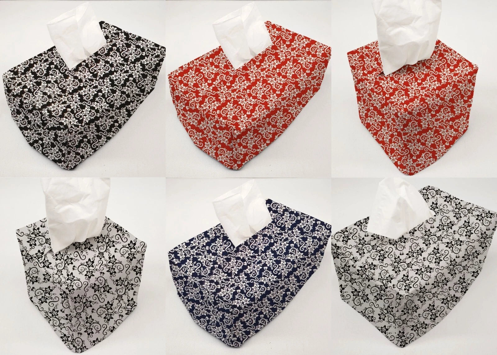Floral Damask Tissue Box Cover (4 Colors Available) | eBay