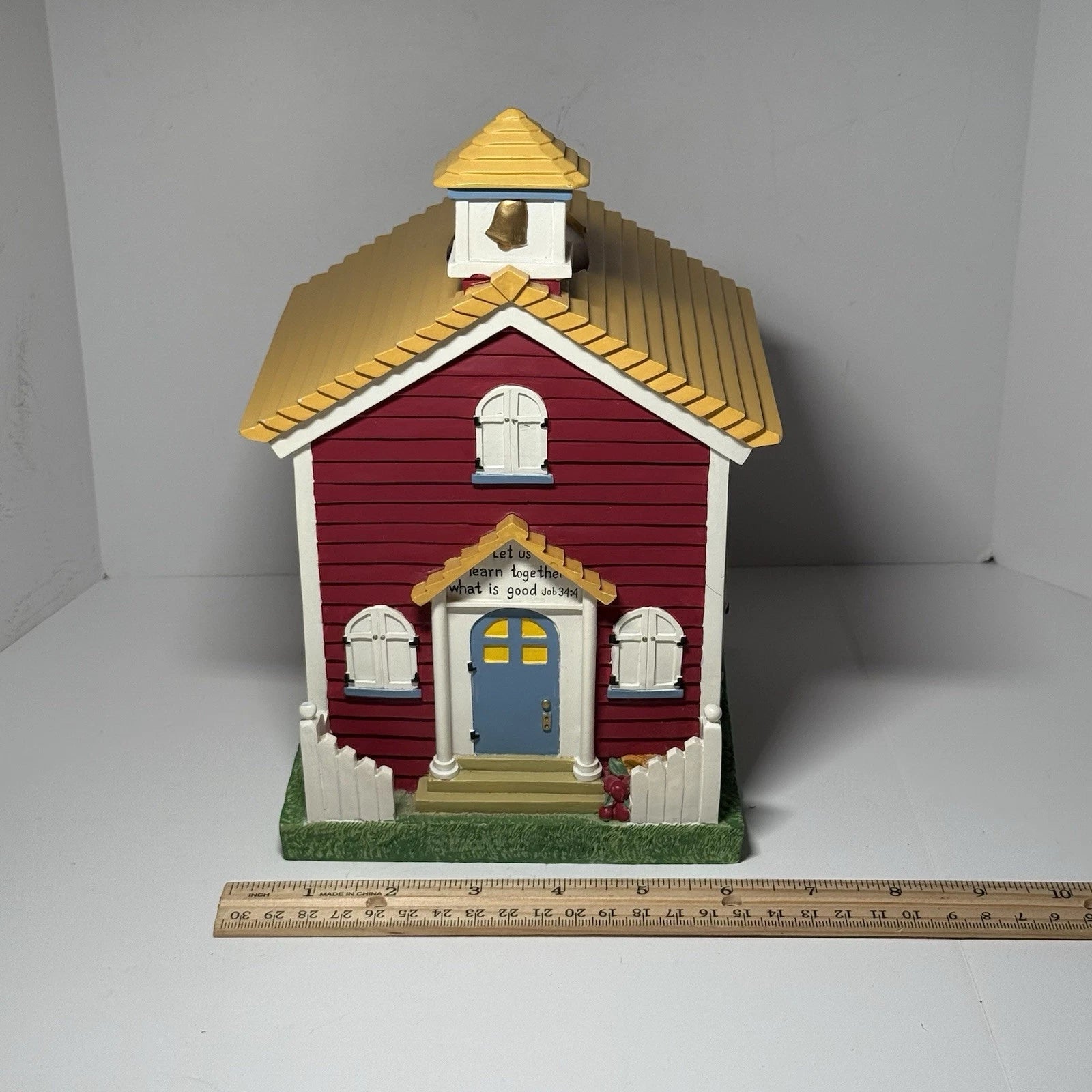 Vintage Zondervan Inspirio School House Job 34:4 Tissue Box Holder | eBay