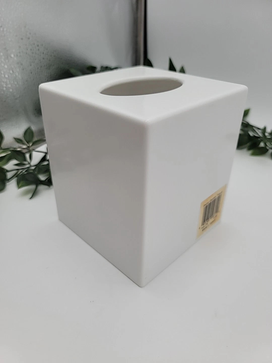 Vtg White Acrylic Tissue Box Cover Romantic Floral Bouquet | eBay