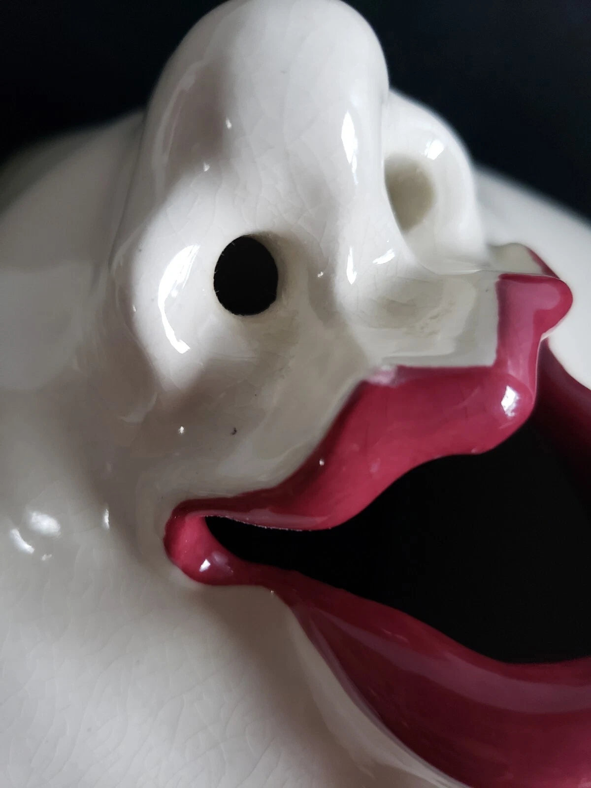 Vintage Ceramic Signed WANDA Smiling Face Tissue Box Cover 3D Face Sneeze 1980's | eBay
