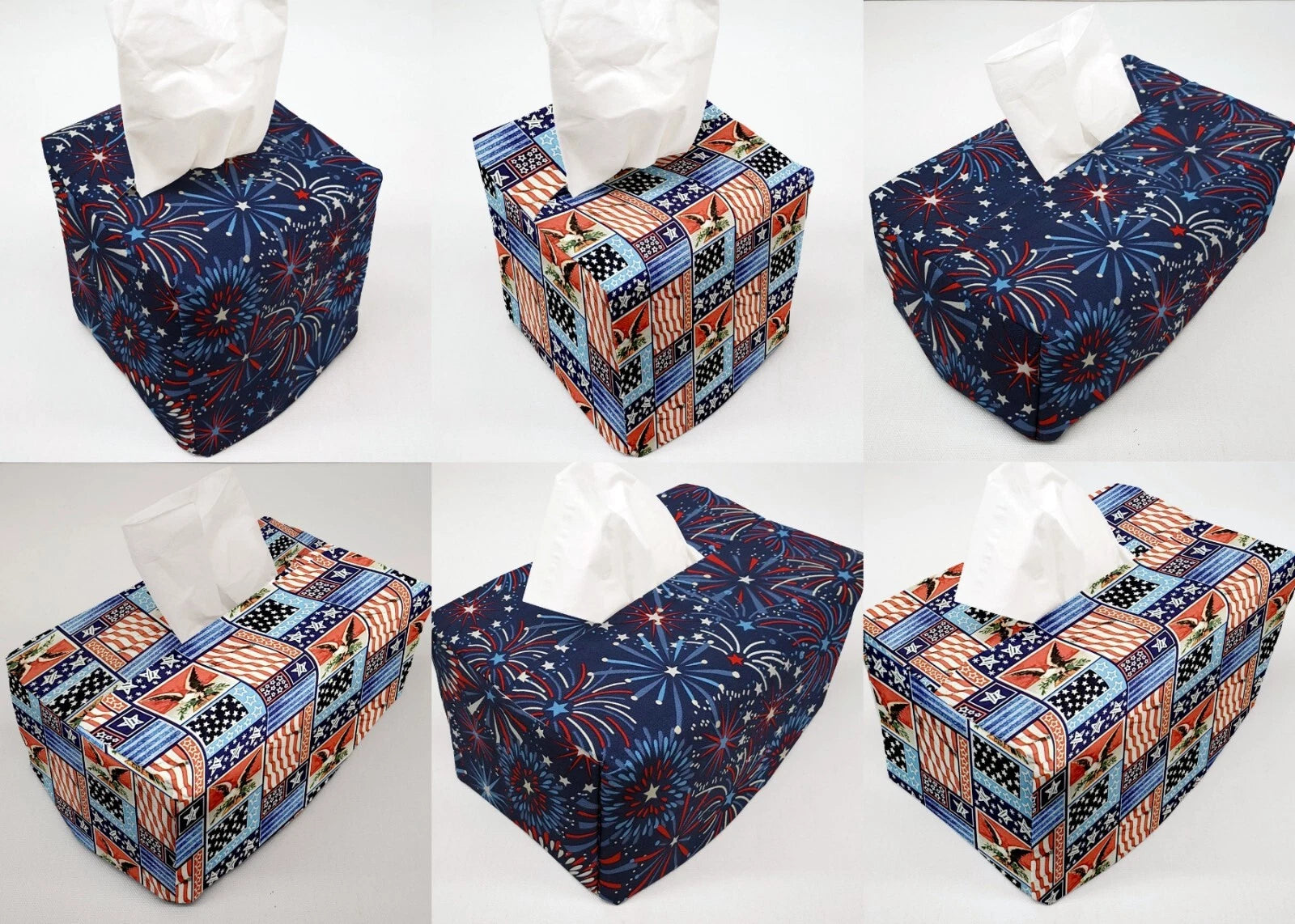 Americana Tissue Box Cover | eBay