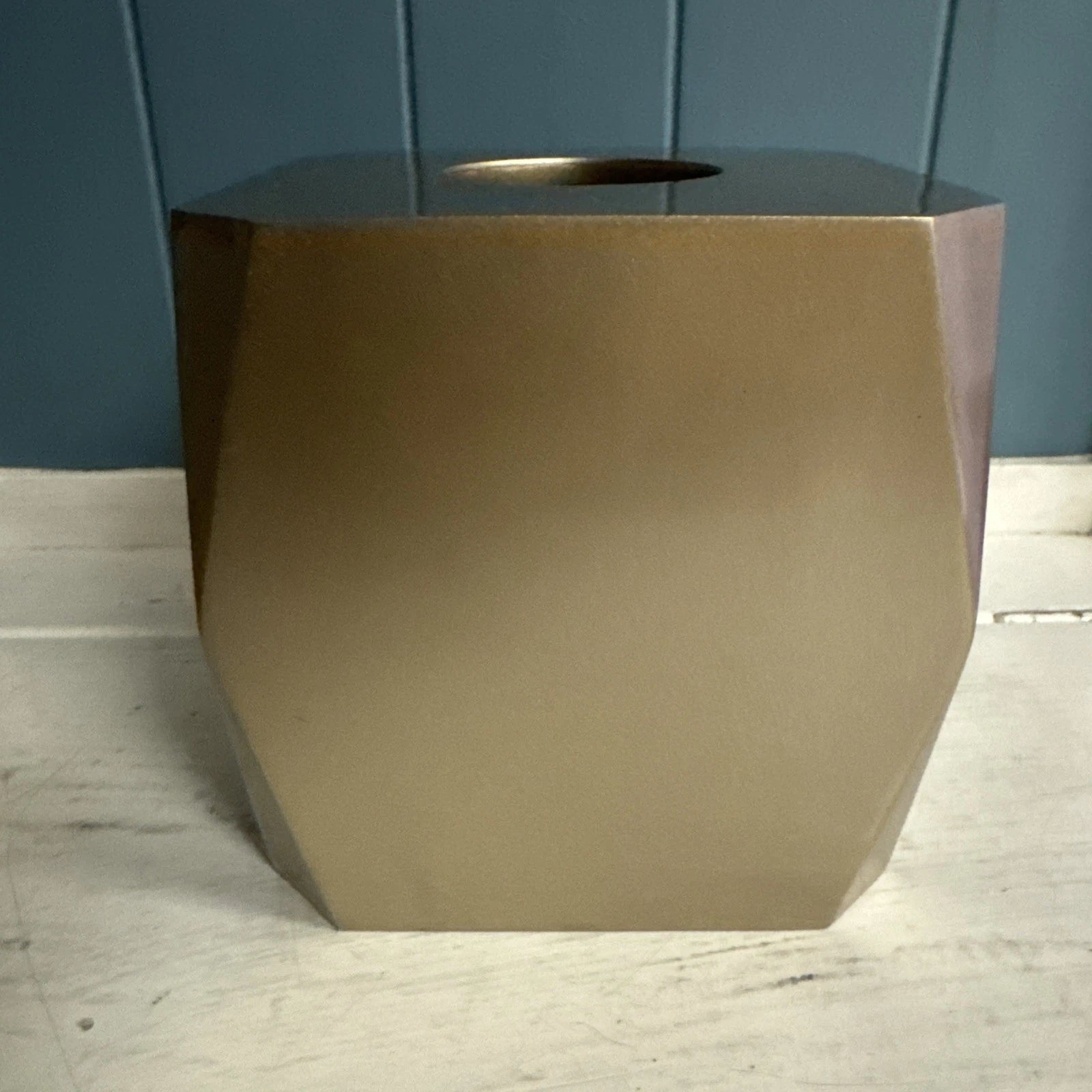Taymor's Ice Gold Collection Square Boutique Tissue Box Cover NWT | eBay