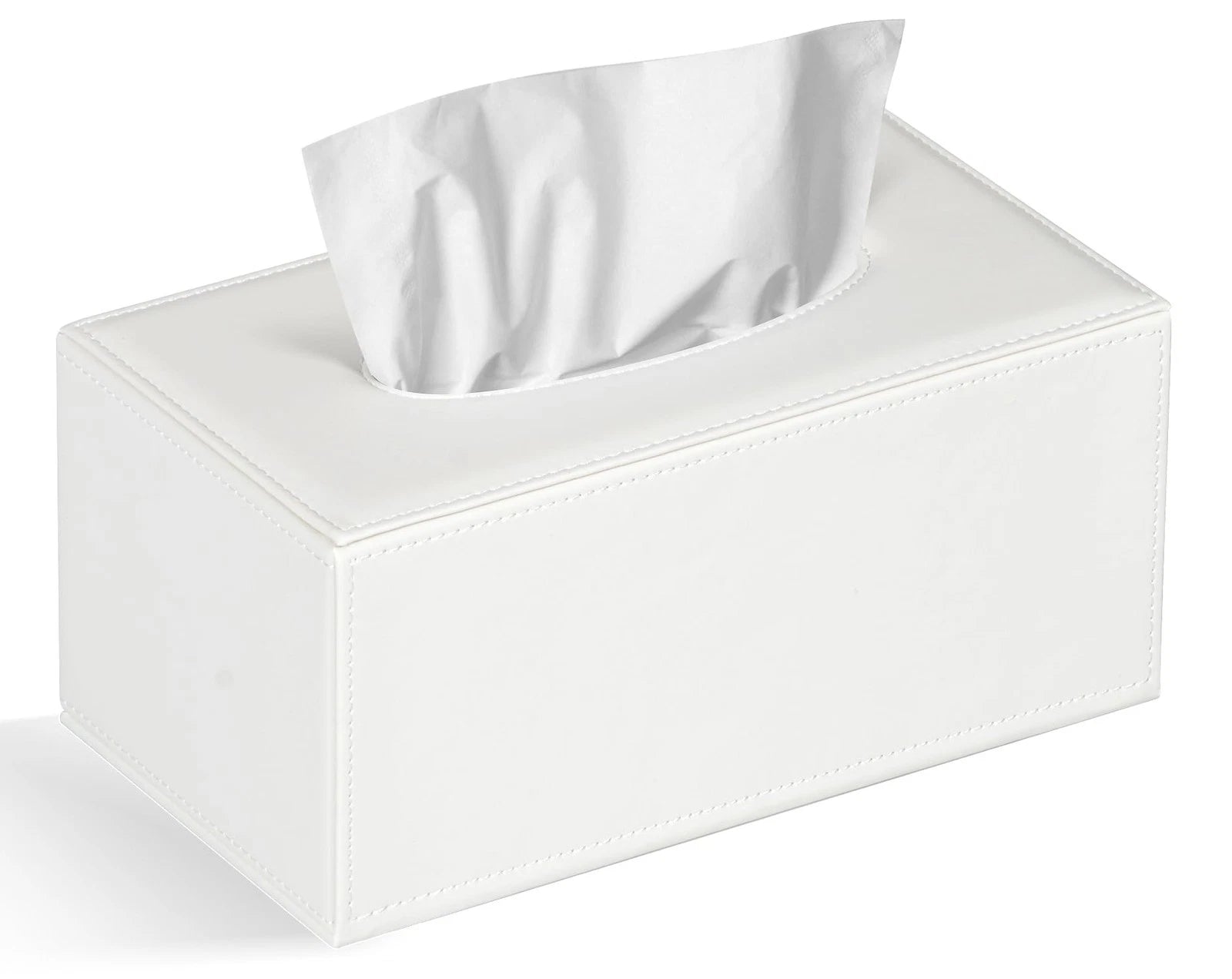 Tissue Box Cover Rectangular Tissue Box Holder for Bathroom (White) | eBay