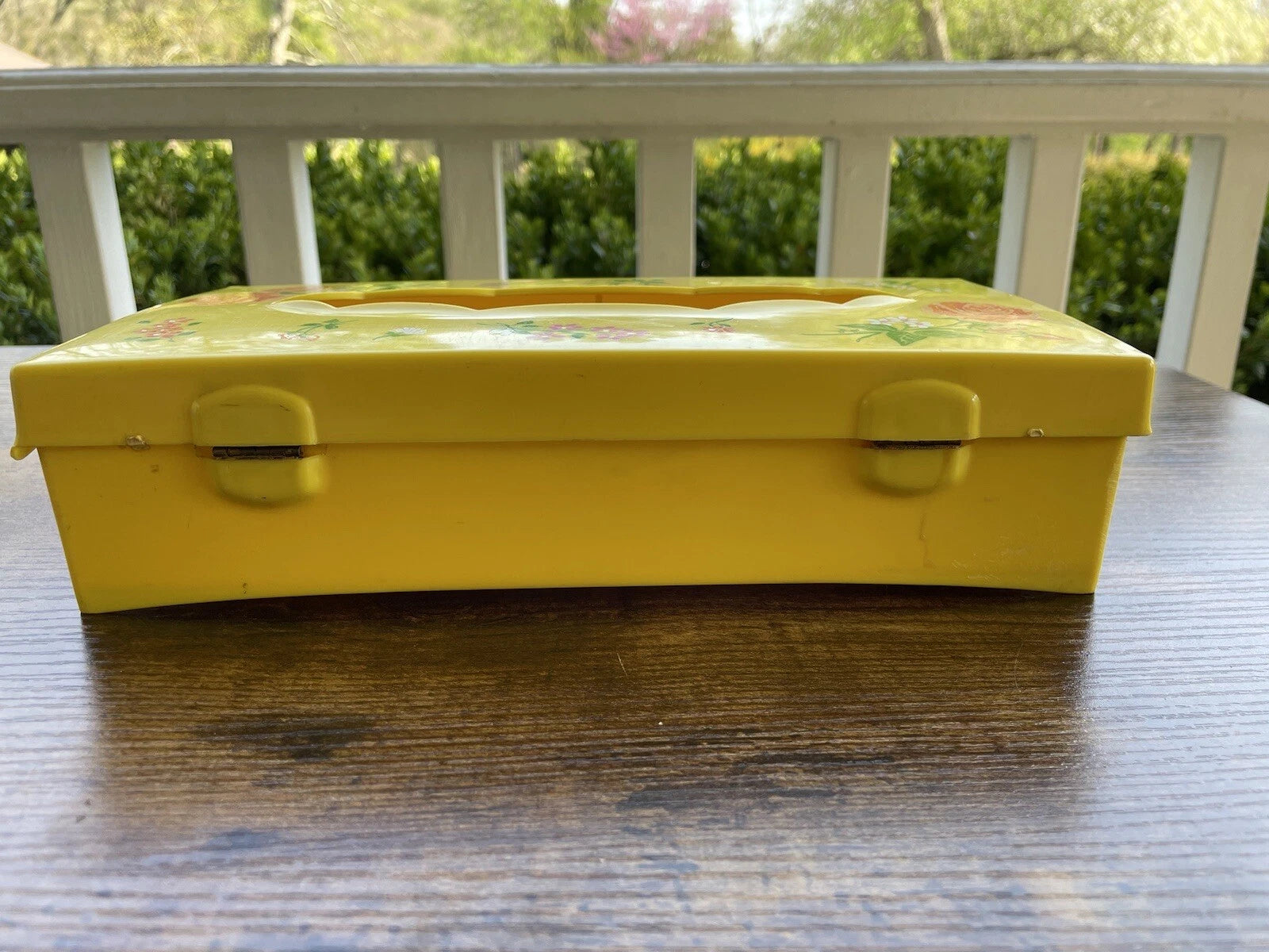 Vintage Wolff Products Acrylic Plastic MCM Tissue Box Holder Hinged | eBay