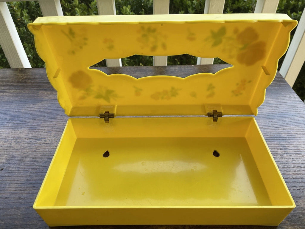 Vintage Wolff Products Acrylic Plastic MCM Tissue Box Holder Hinged | eBay