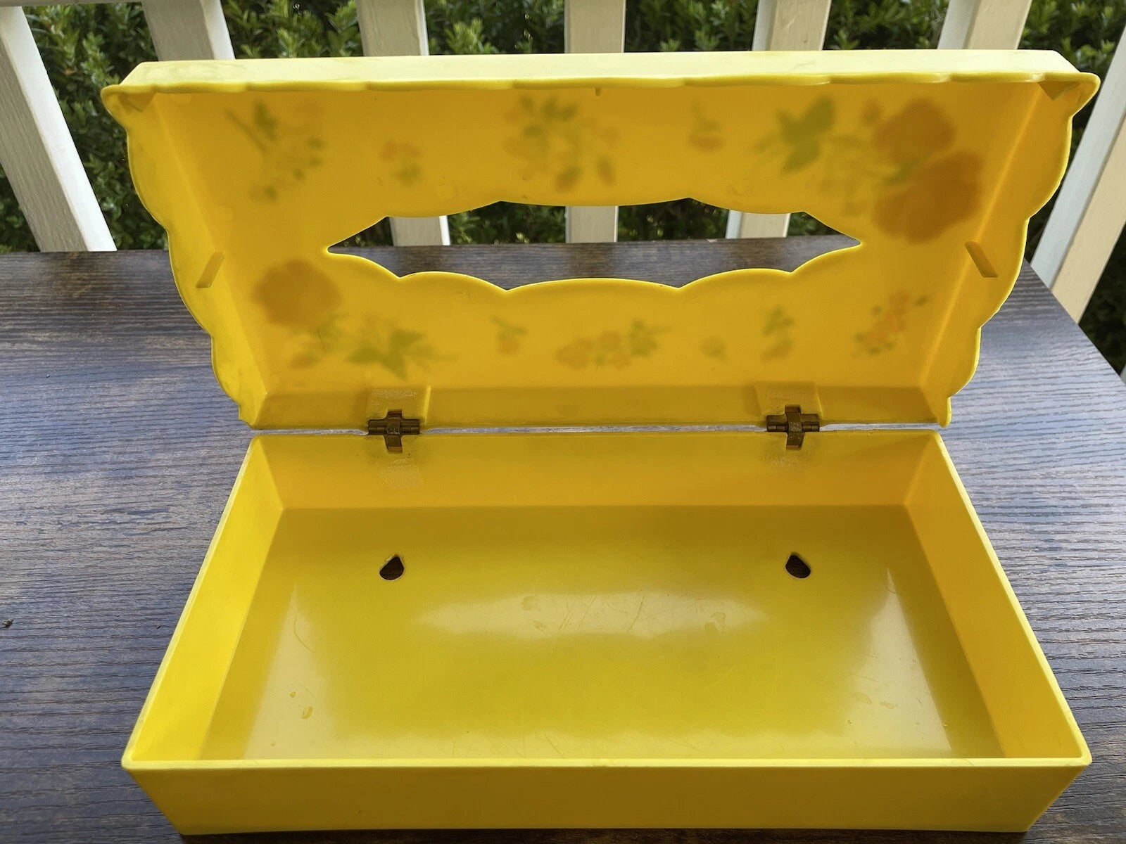Vintage Wolff Products Acrylic Plastic MCM Tissue Box Holder Hinged | eBay