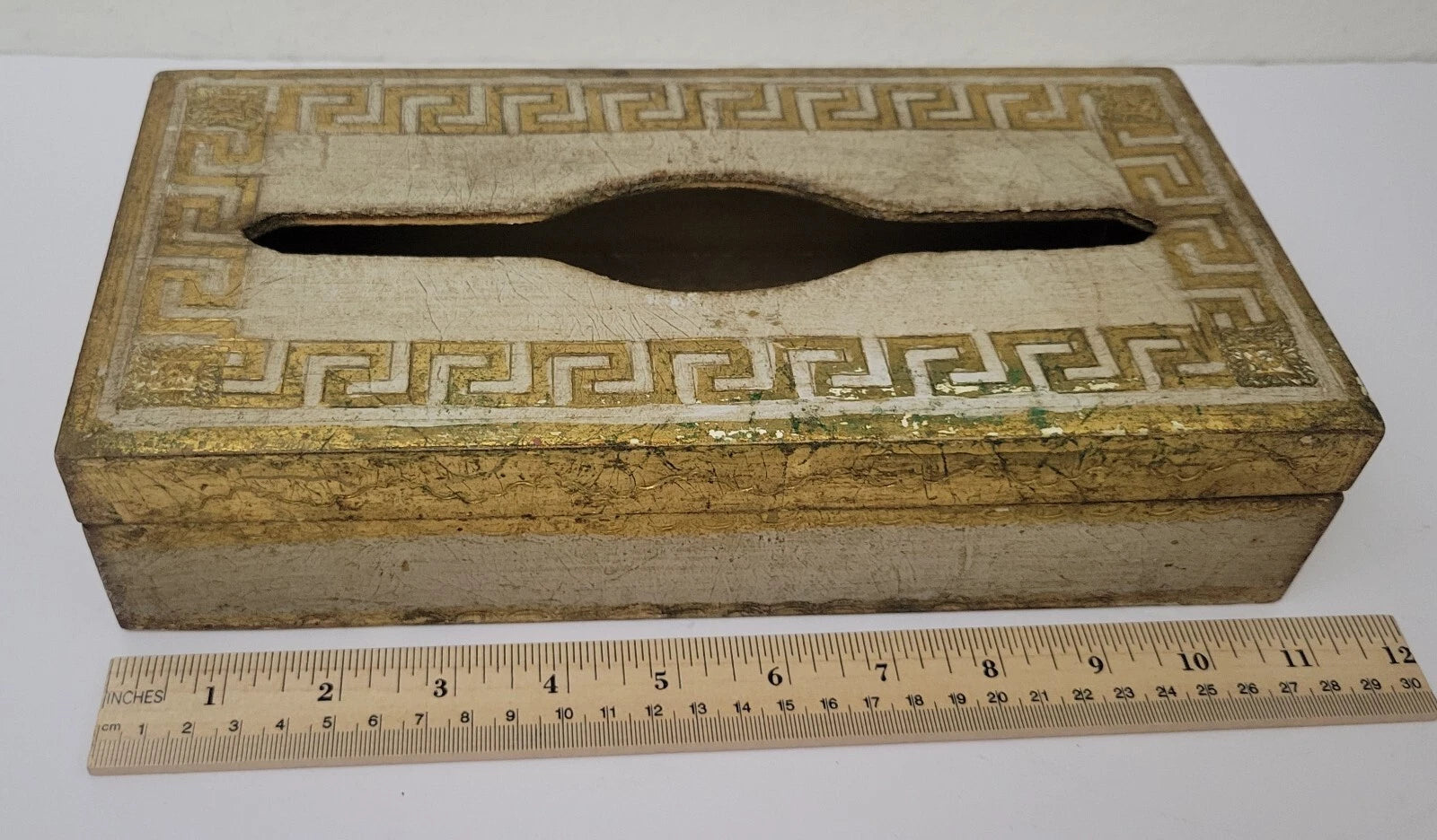 Vintage Italy Florentine Wood Tissue Box | eBay