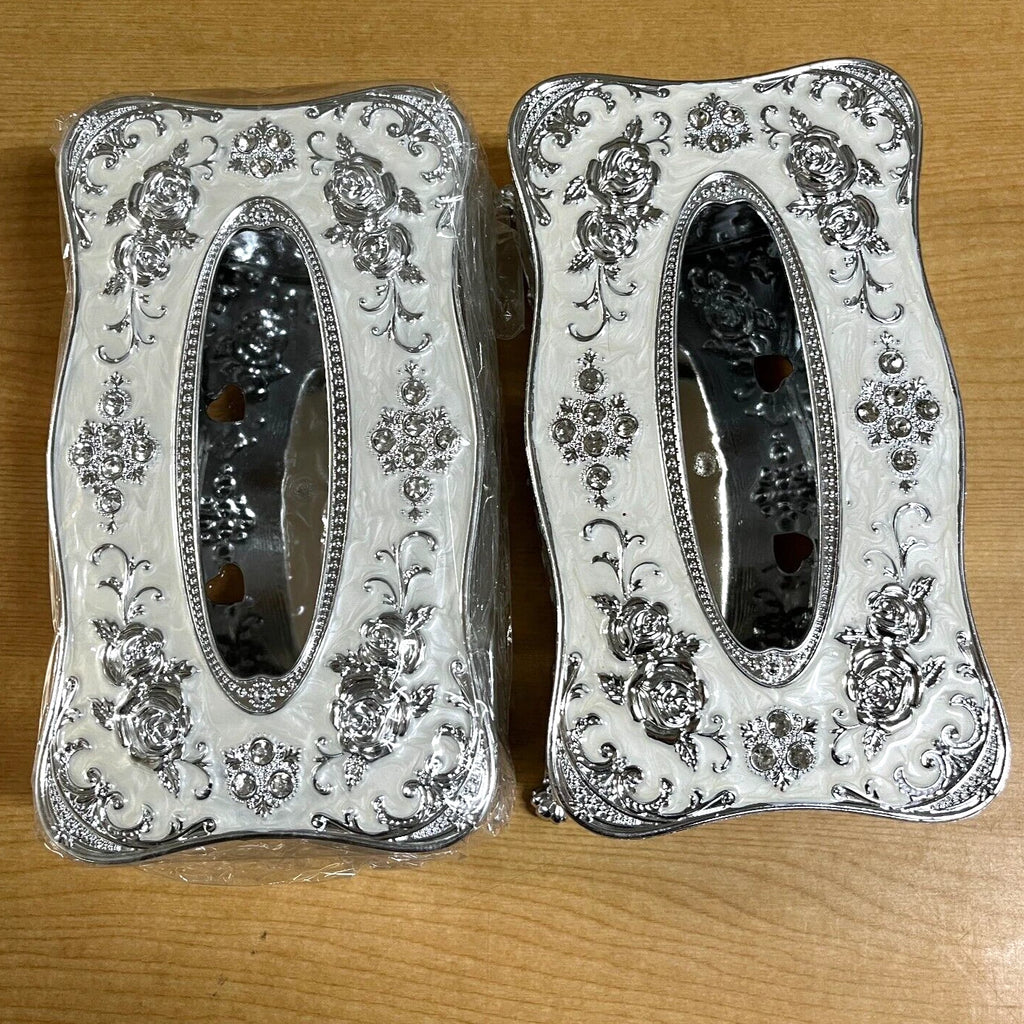 x2 Elegant europe retangle napkin paper storage holder tissue box cover | eBay