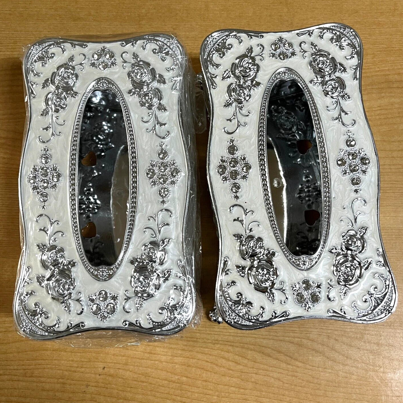 x2 Elegant europe retangle napkin paper storage holder tissue box cover | eBay