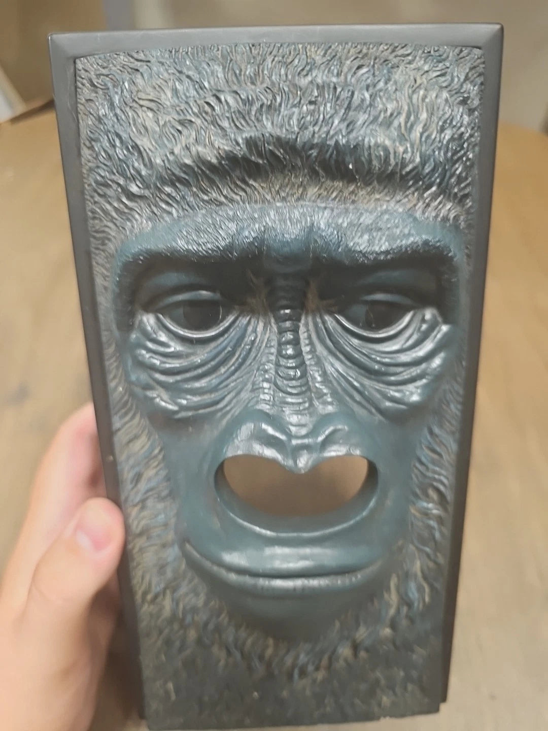 Vintage Tissue Box Cover 3D Resin Gorilla Face Jungle | eBay