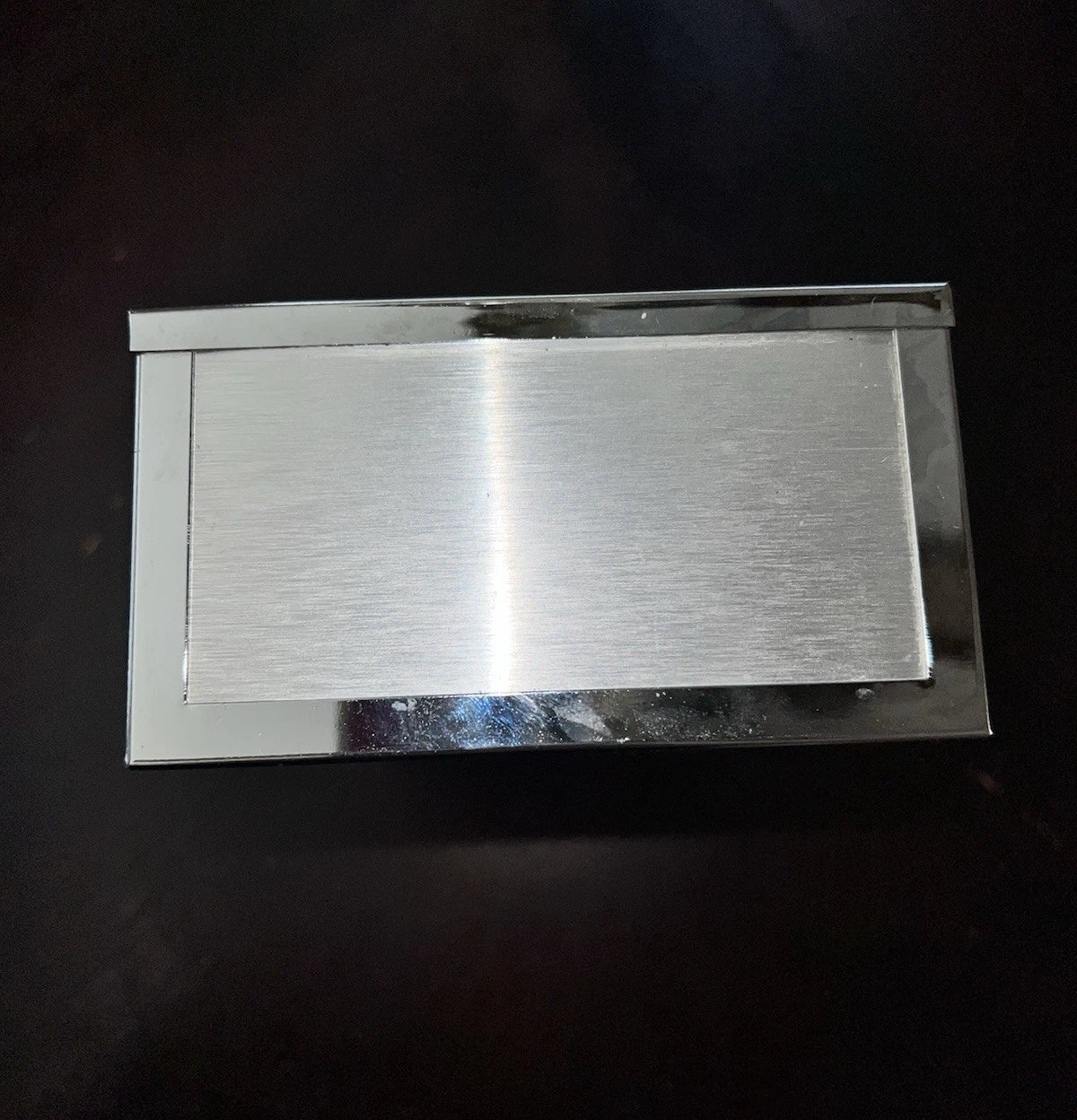 Vintage Chrome Tissue Box Paper Holder Retro Recessed Bathroom Lid Cover | eBay