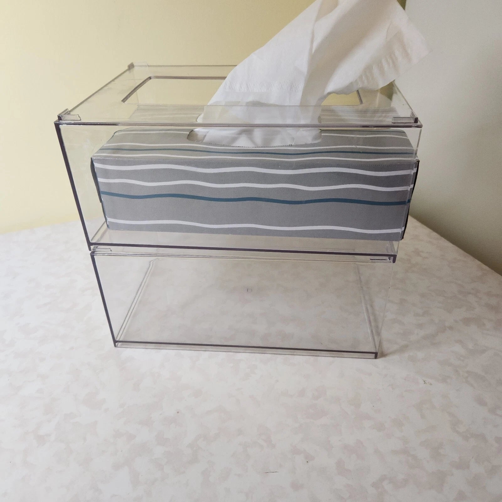2 Tissue - Kleenex Box Cover Holder Rectangular, Clear F7 | eBay